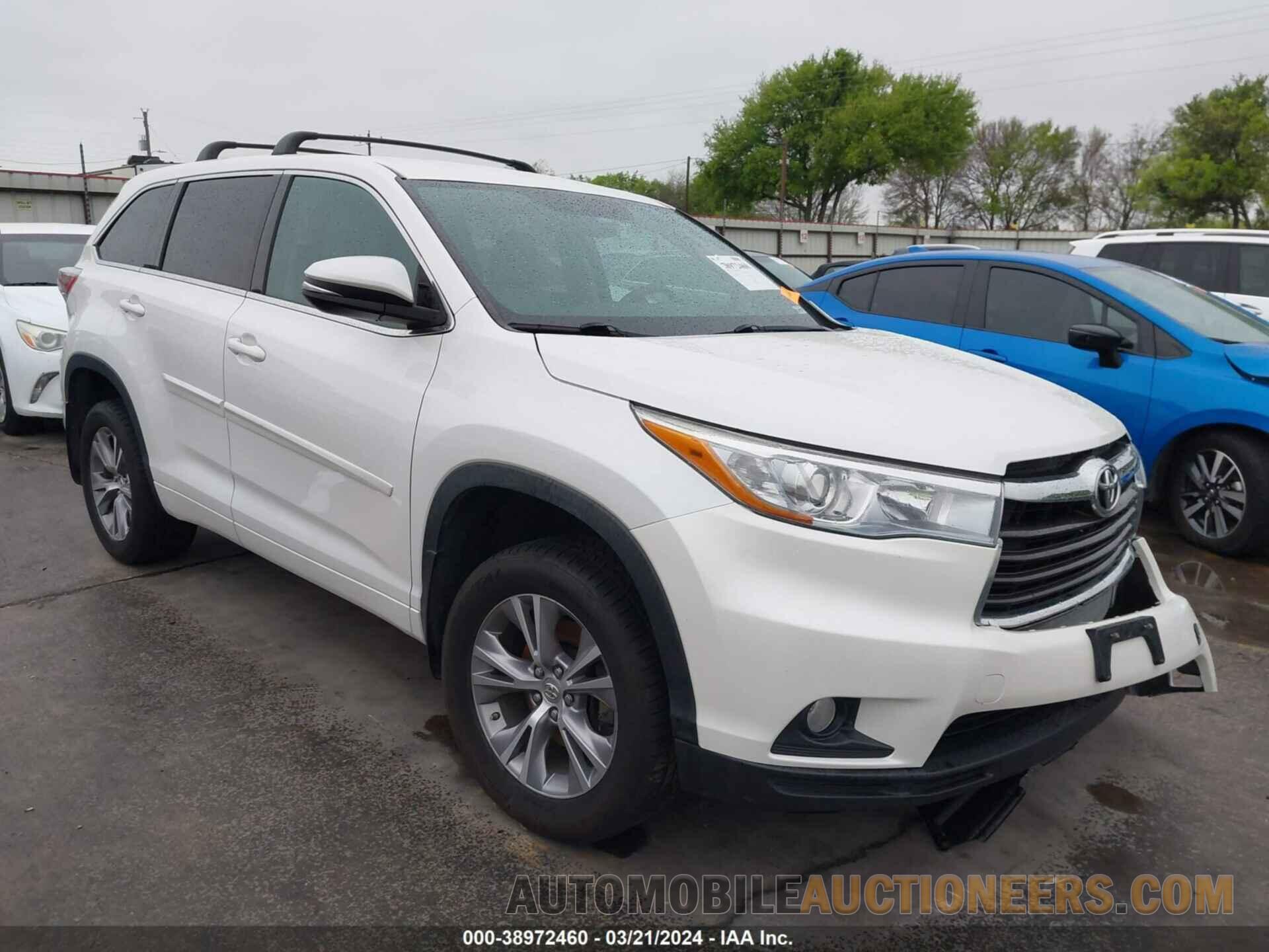 5TDBKRFH1FS204879 TOYOTA HIGHLANDER 2015