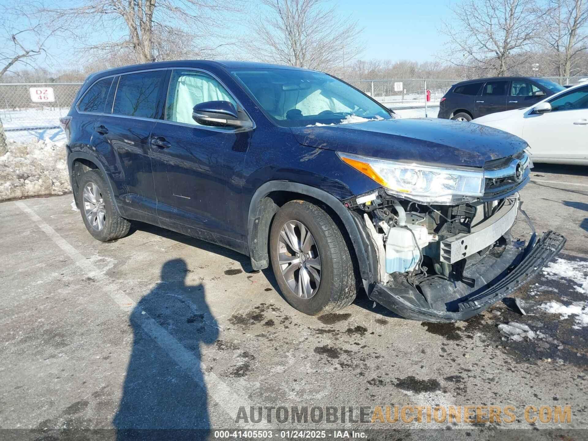 5TDBKRFH1GS227984 TOYOTA HIGHLANDER 2016