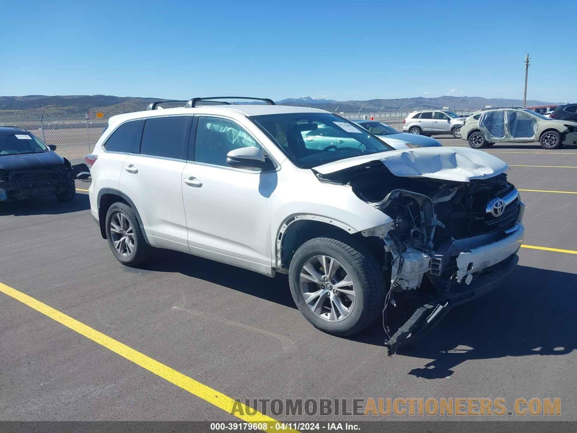 5TDBKRFH1GS293578 TOYOTA HIGHLANDER 2016