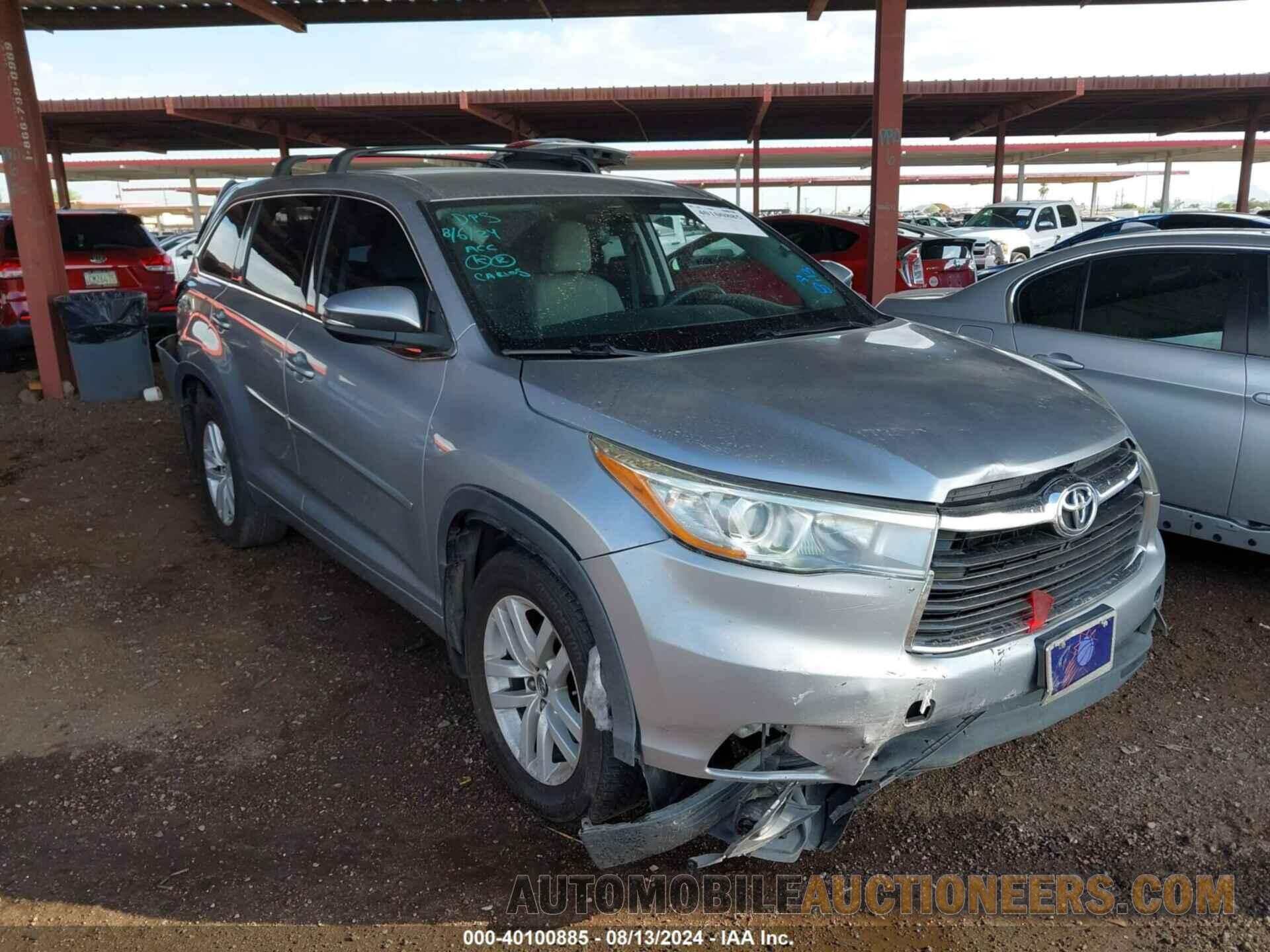 5TDBKRFH1GS349275 TOYOTA HIGHLANDER 2016