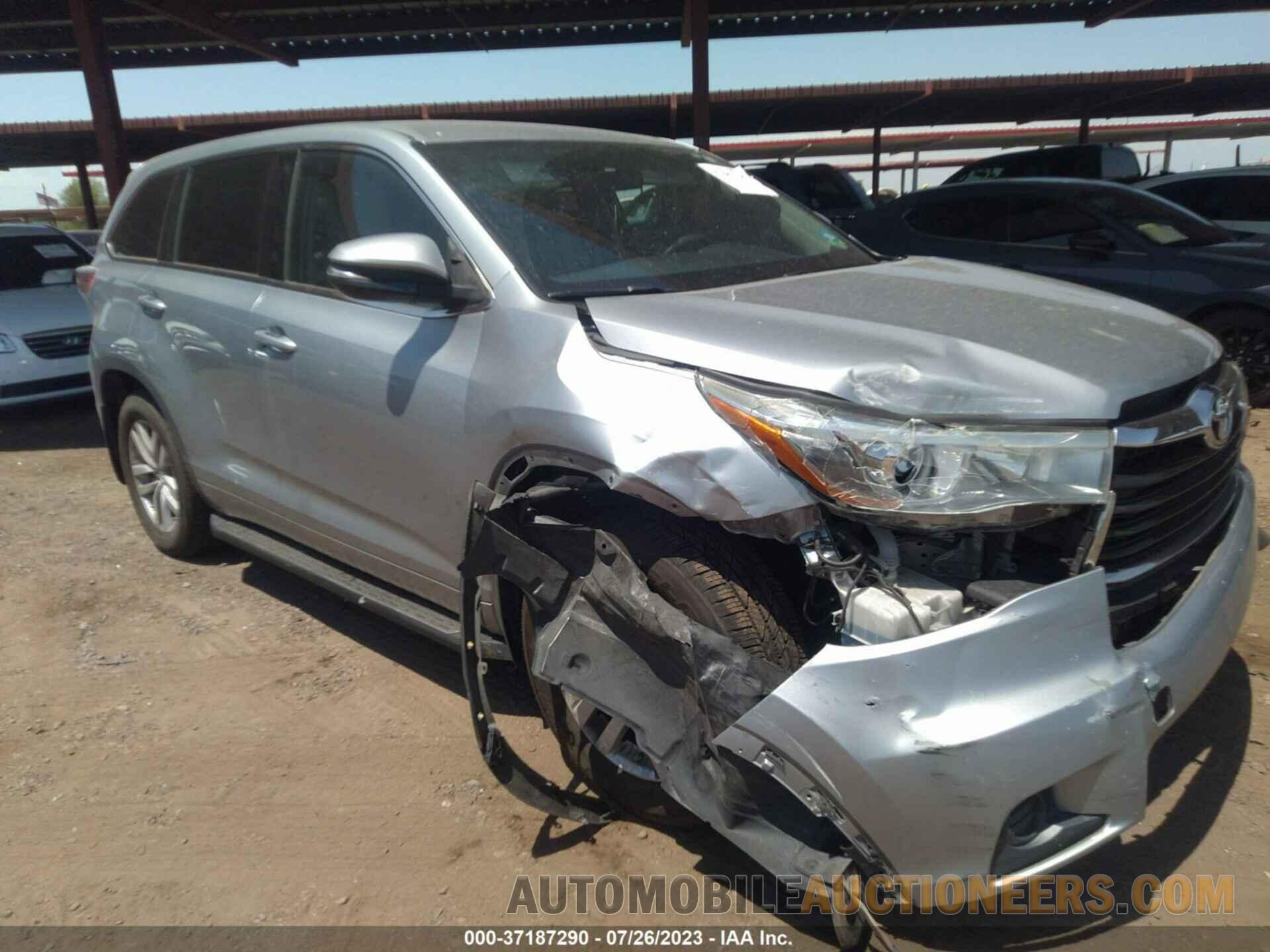 5TDBKRFH2FS078435 TOYOTA HIGHLANDER 2015