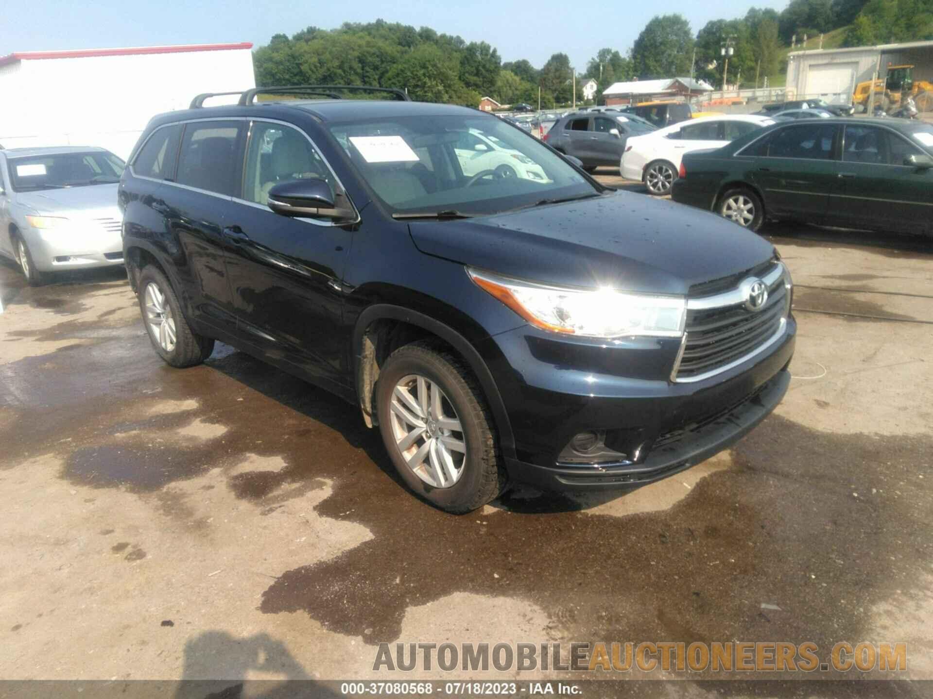 5TDBKRFH2FS083831 TOYOTA HIGHLANDER 2015