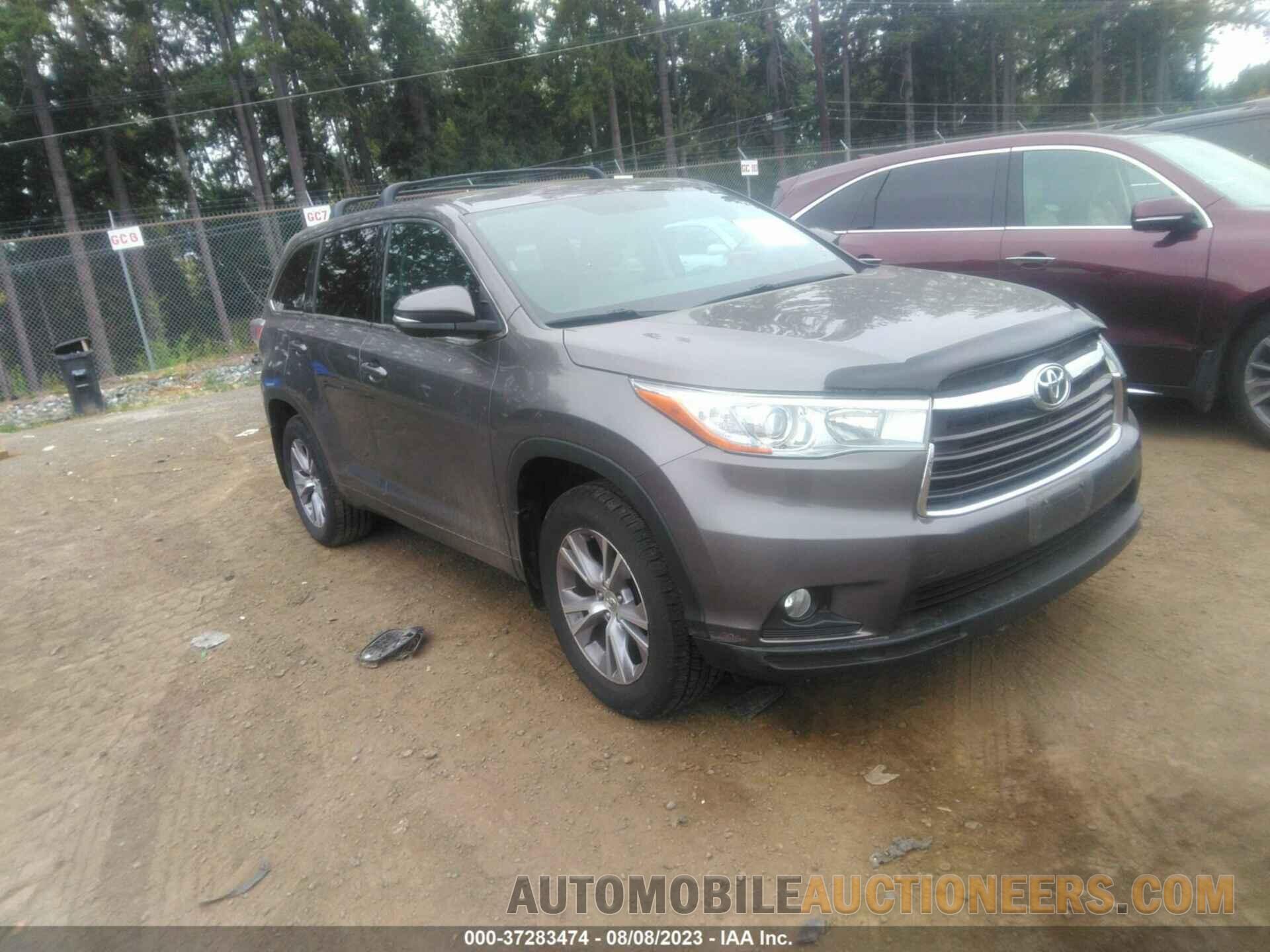 5TDBKRFH2FS084929 TOYOTA HIGHLANDER 2015