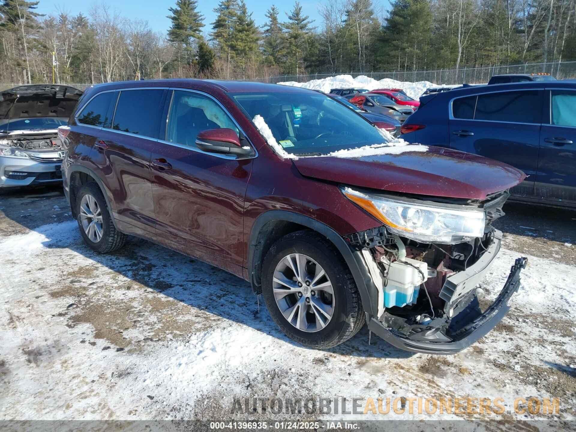 5TDBKRFH2FS095526 TOYOTA HIGHLANDER 2015