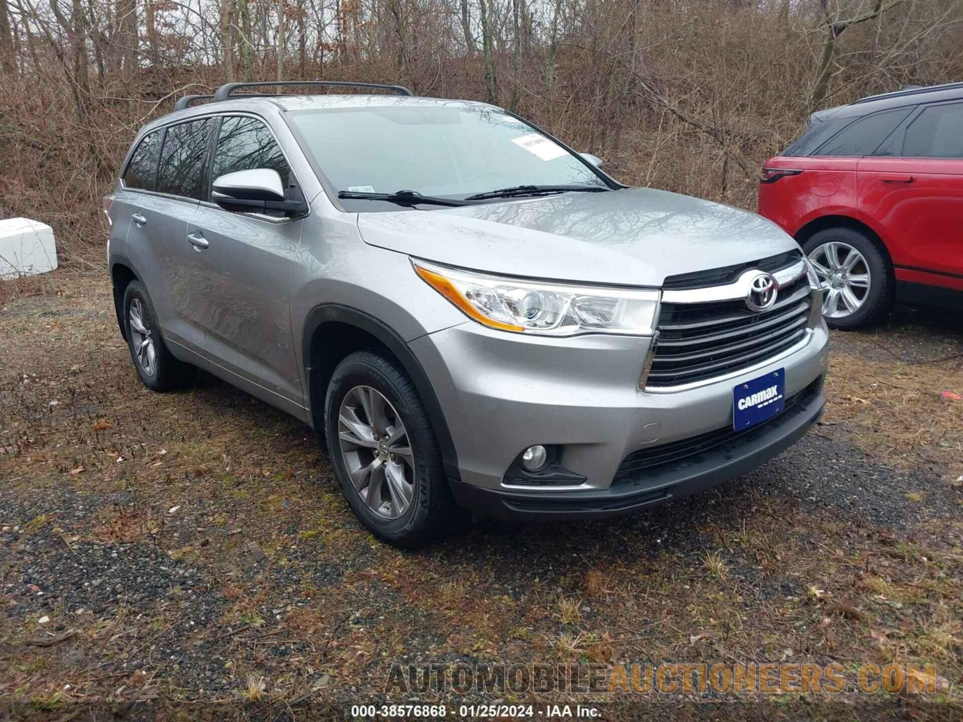 5TDBKRFH2FS102863 TOYOTA HIGHLANDER 2015