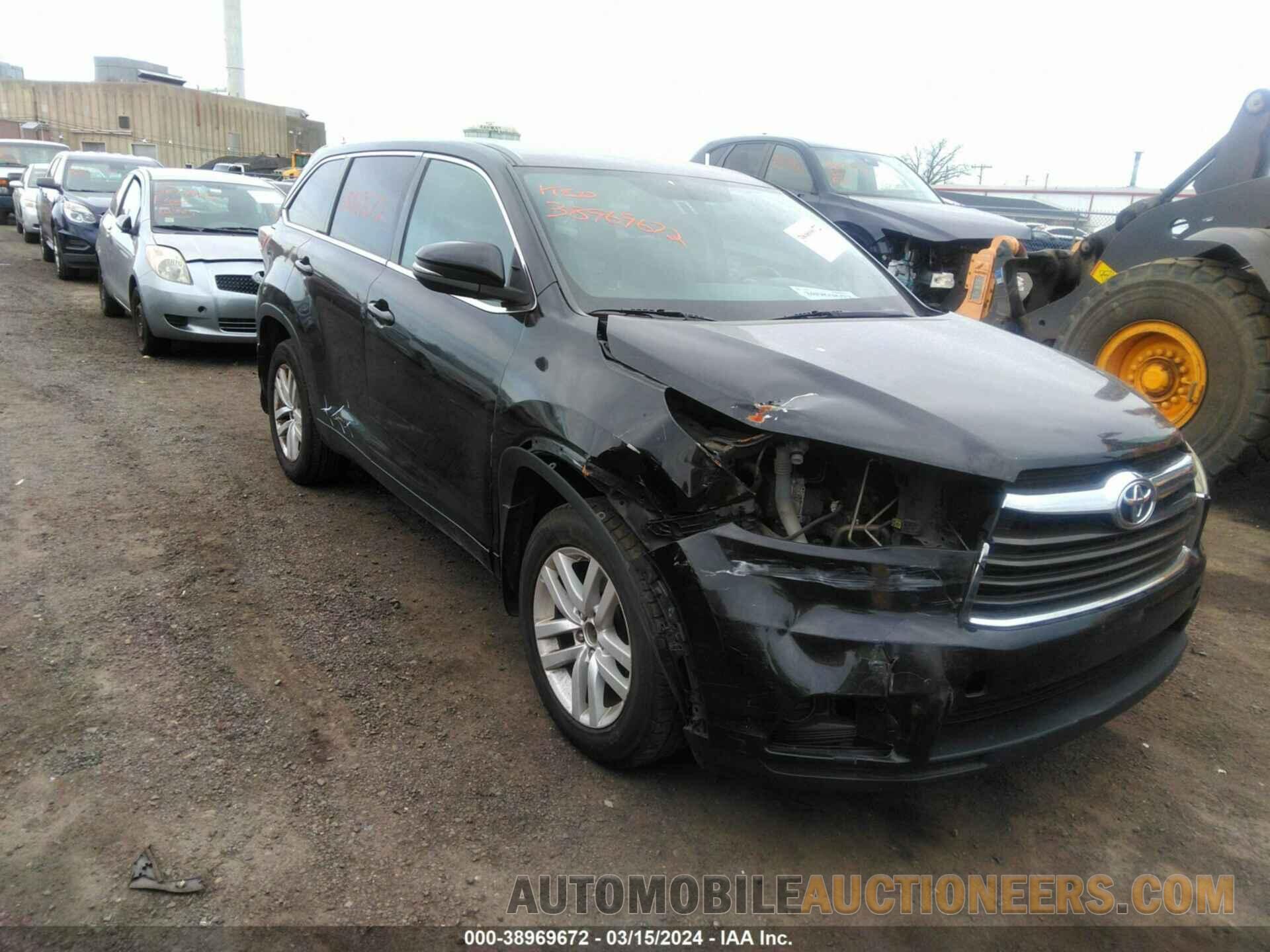 5TDBKRFH2FS112471 TOYOTA HIGHLANDER 2015