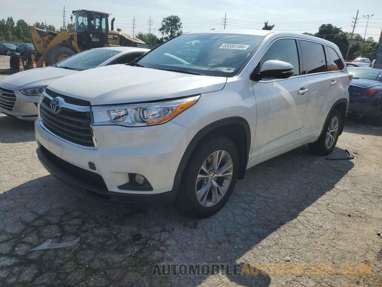 5TDBKRFH2FS160083 TOYOTA HIGHLANDER 2015