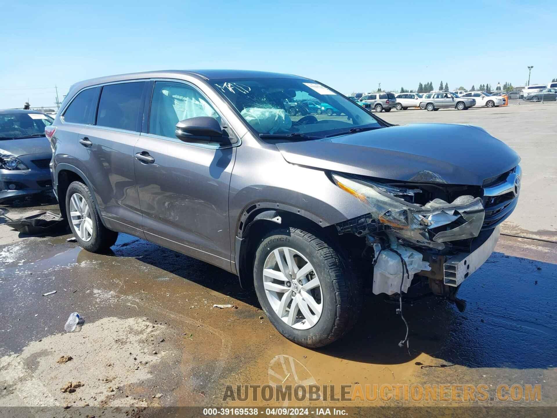 5TDBKRFH2FS164666 TOYOTA HIGHLANDER 2015