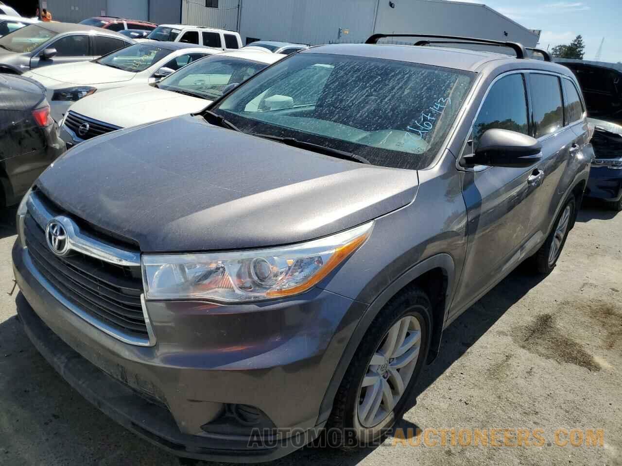 5TDBKRFH2FS198168 TOYOTA HIGHLANDER 2015