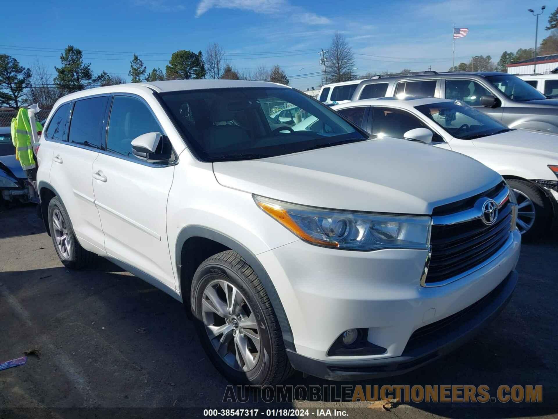 5TDBKRFH2GS255891 TOYOTA HIGHLANDER 2016