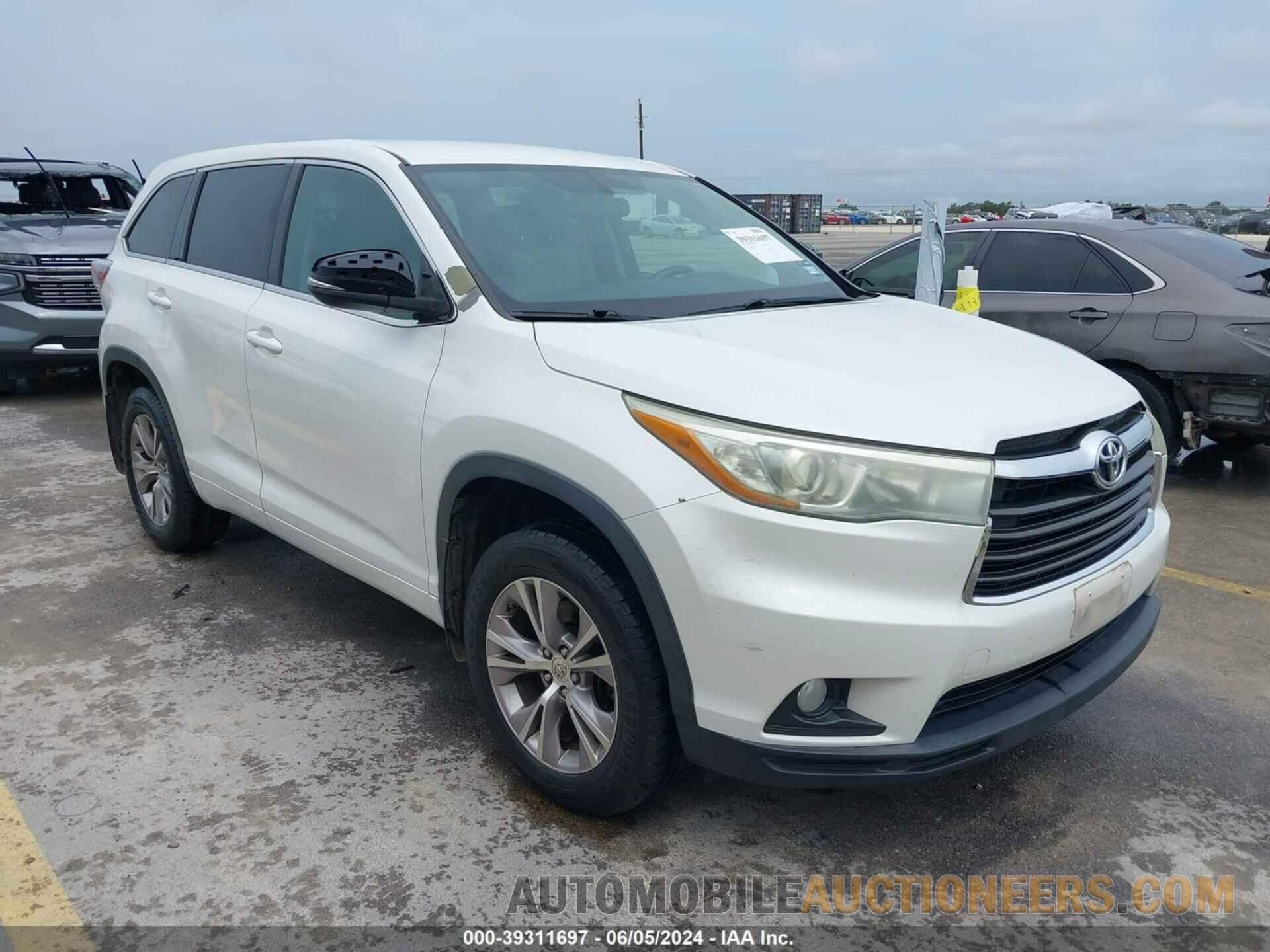 5TDBKRFH3F5068513 TOYOTA HIGHLANDER 2015