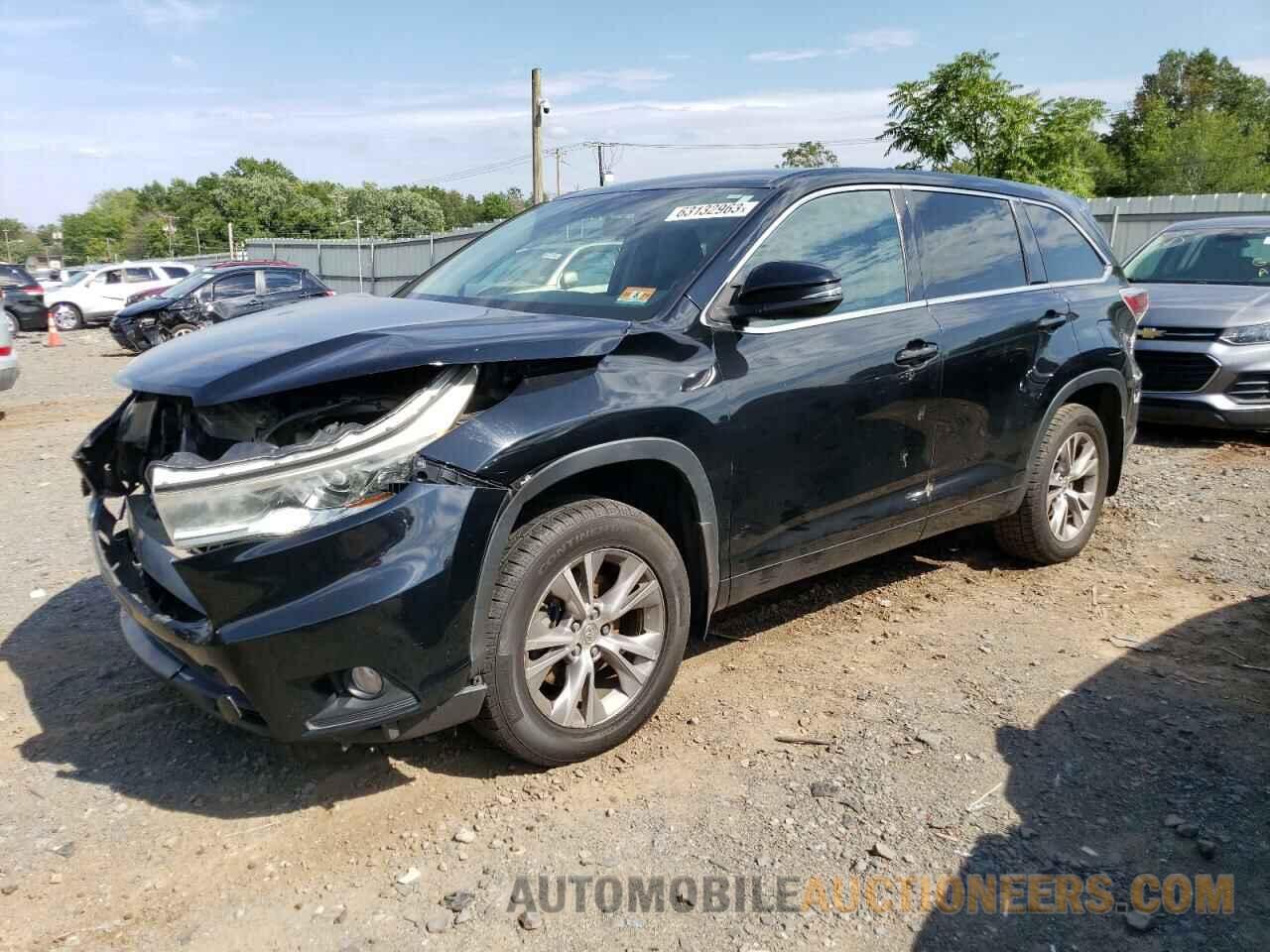 5TDBKRFH3FS191438 TOYOTA HIGHLANDER 2015