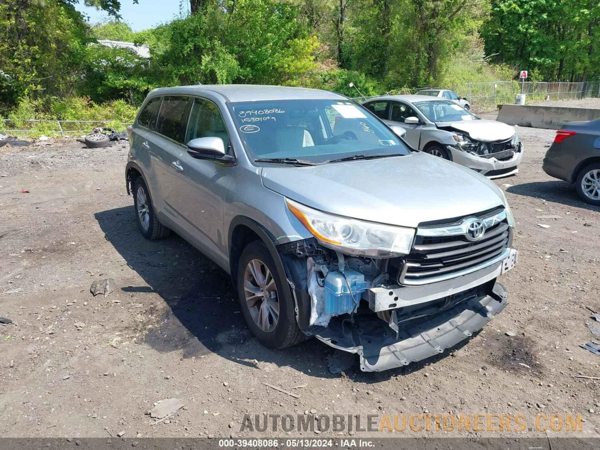 5TDBKRFH3FS224017 TOYOTA HIGHLANDER 2015