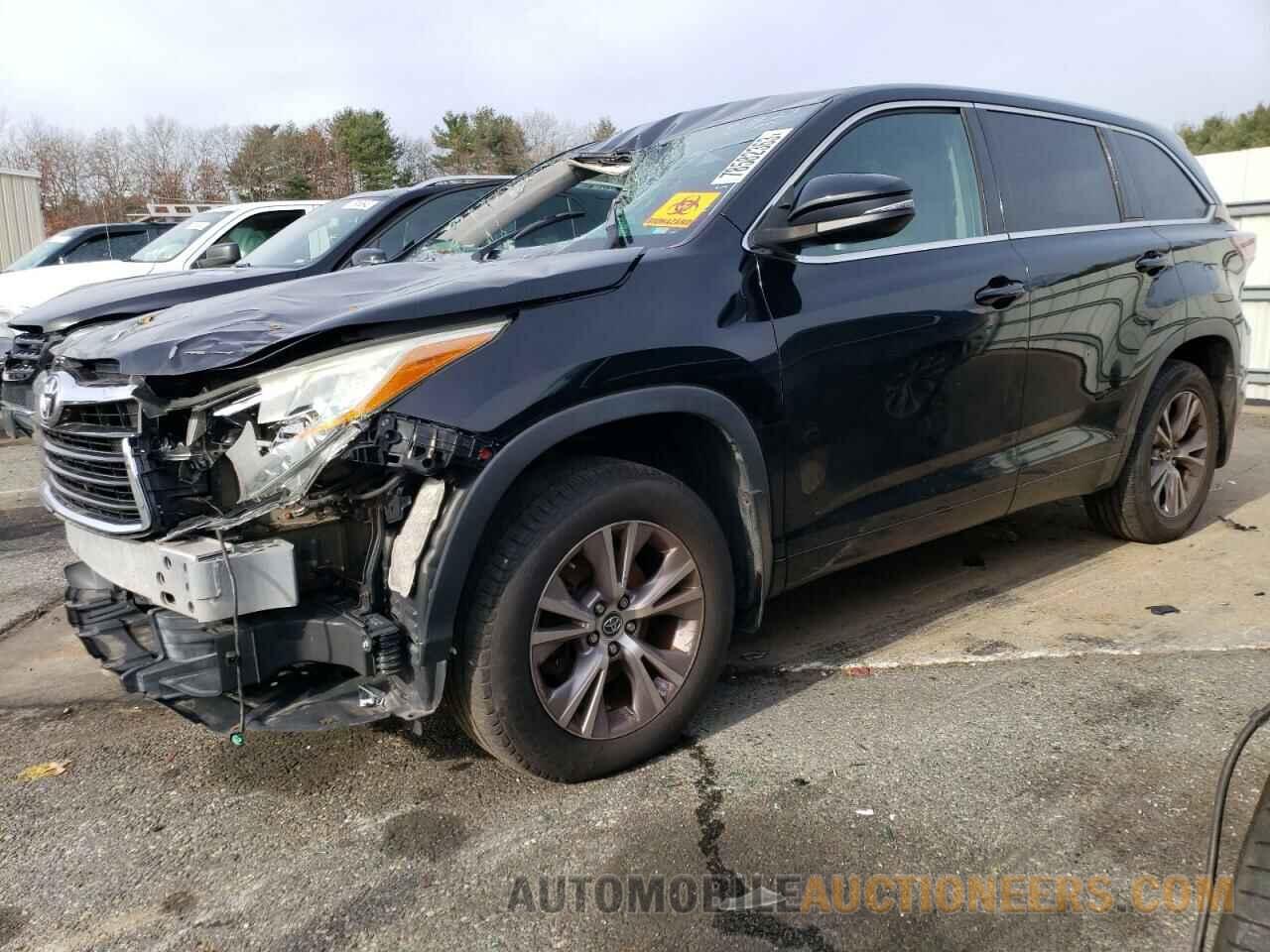 5TDBKRFH3GS245175 TOYOTA HIGHLANDER 2016