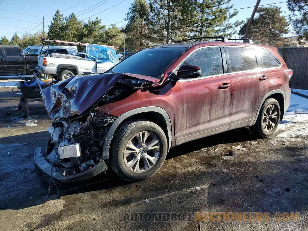 5TDBKRFH3GS271565 TOYOTA HIGHLANDER 2016