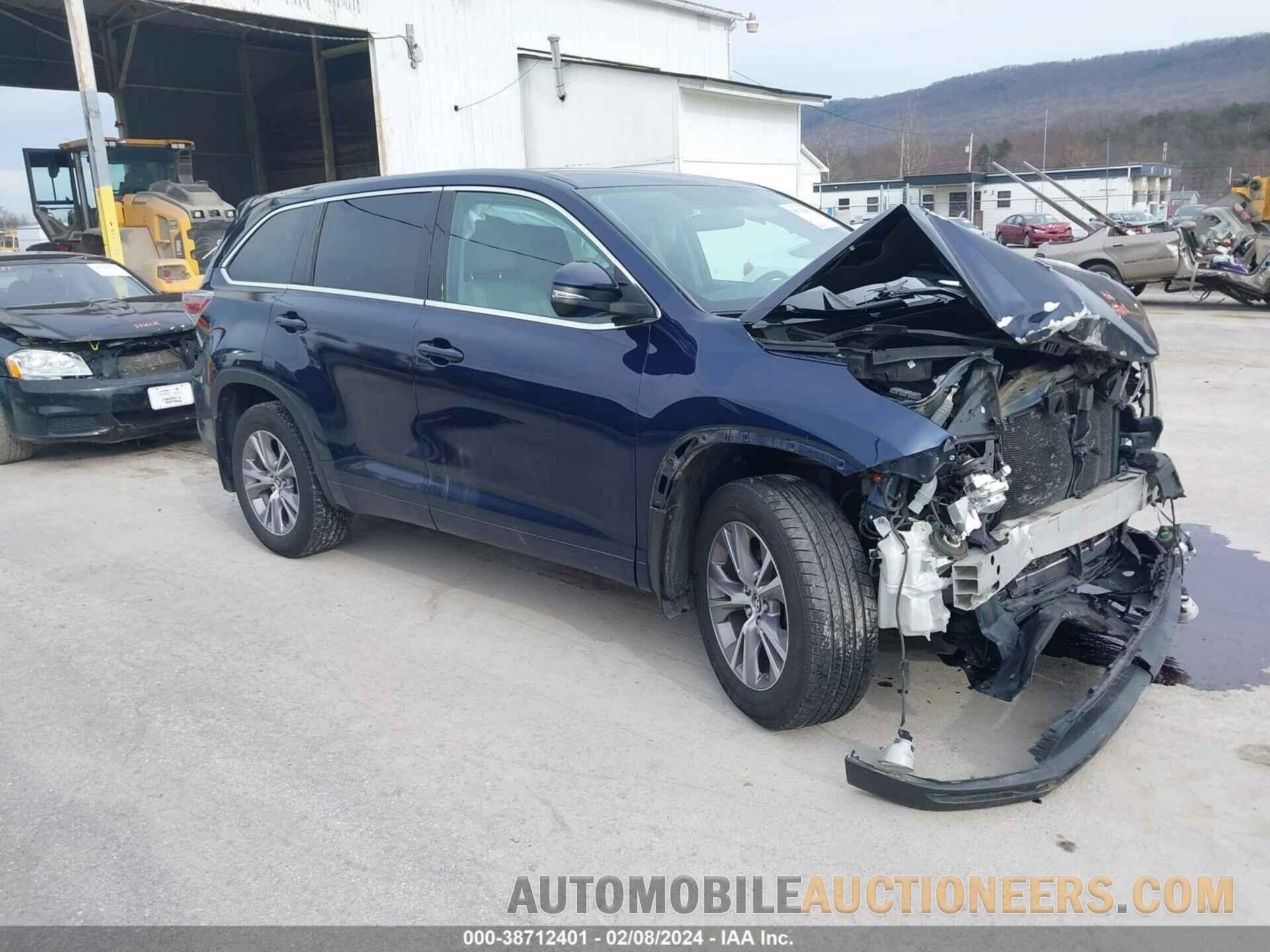 5TDBKRFH3GS280735 TOYOTA HIGHLANDER 2016