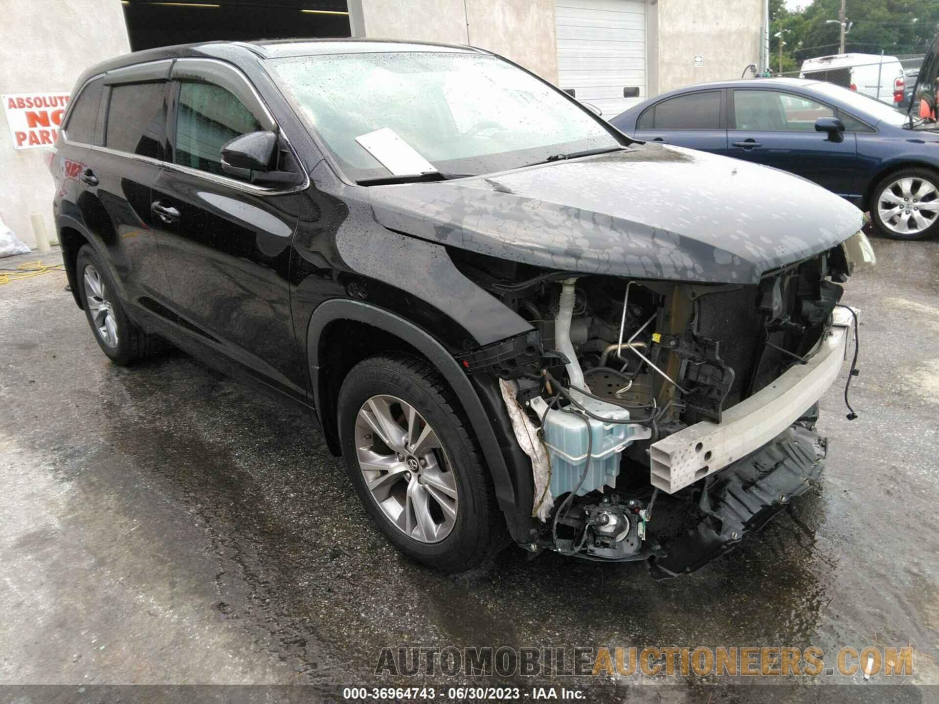 5TDBKRFH3GS299088 TOYOTA HIGHLANDER 2016