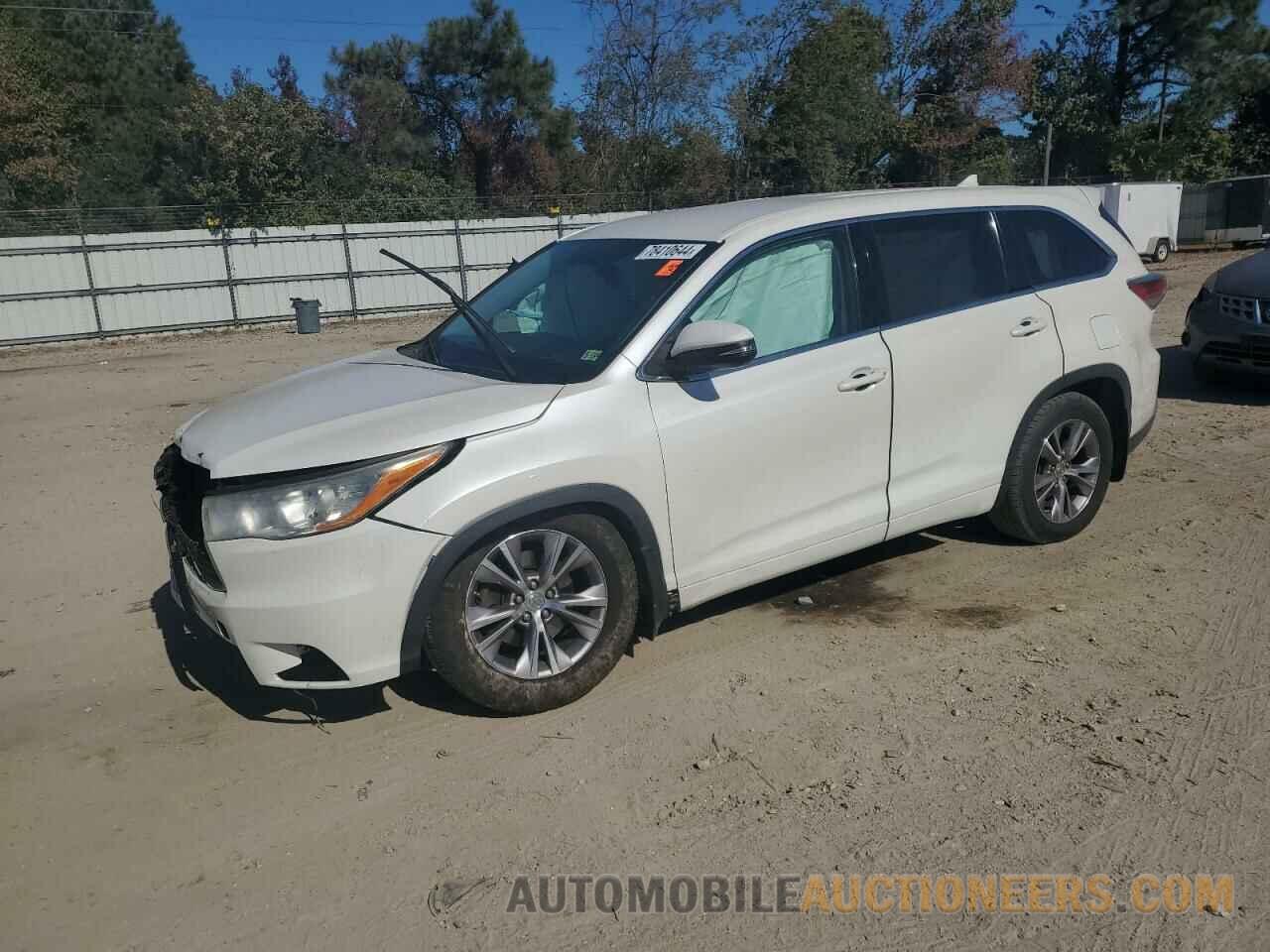 5TDBKRFH4ES068570 TOYOTA HIGHLANDER 2014