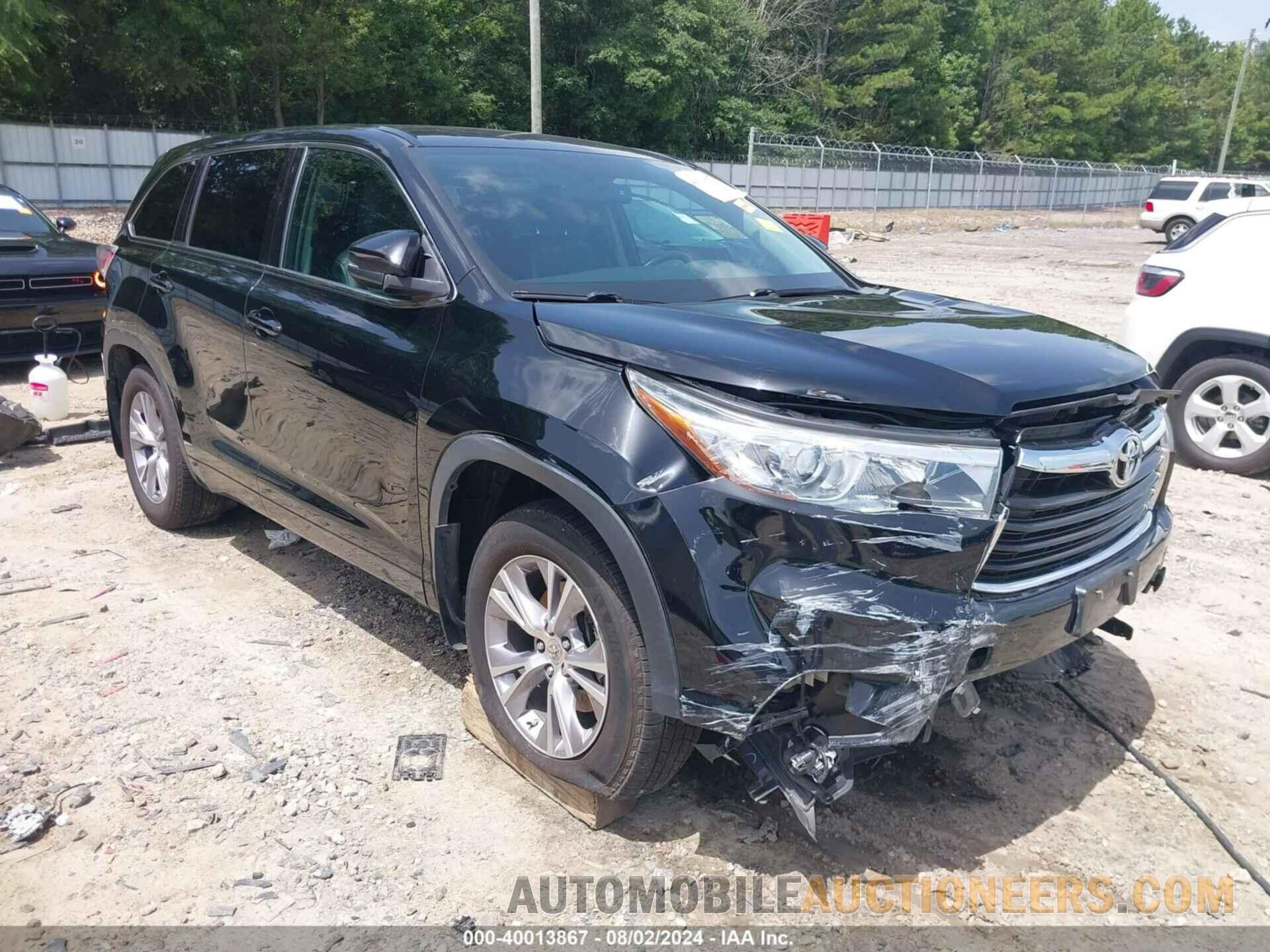 5TDBKRFH4FS083457 TOYOTA HIGHLANDER 2015