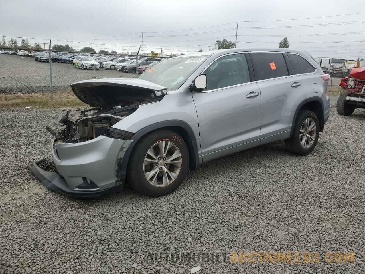 5TDBKRFH4FS103433 TOYOTA HIGHLANDER 2015