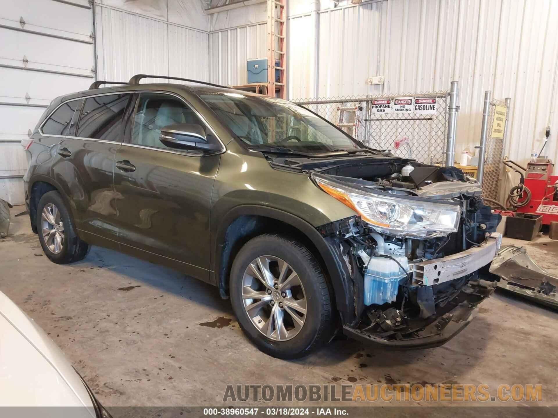 5TDBKRFH4FS105716 TOYOTA HIGHLANDER 2015