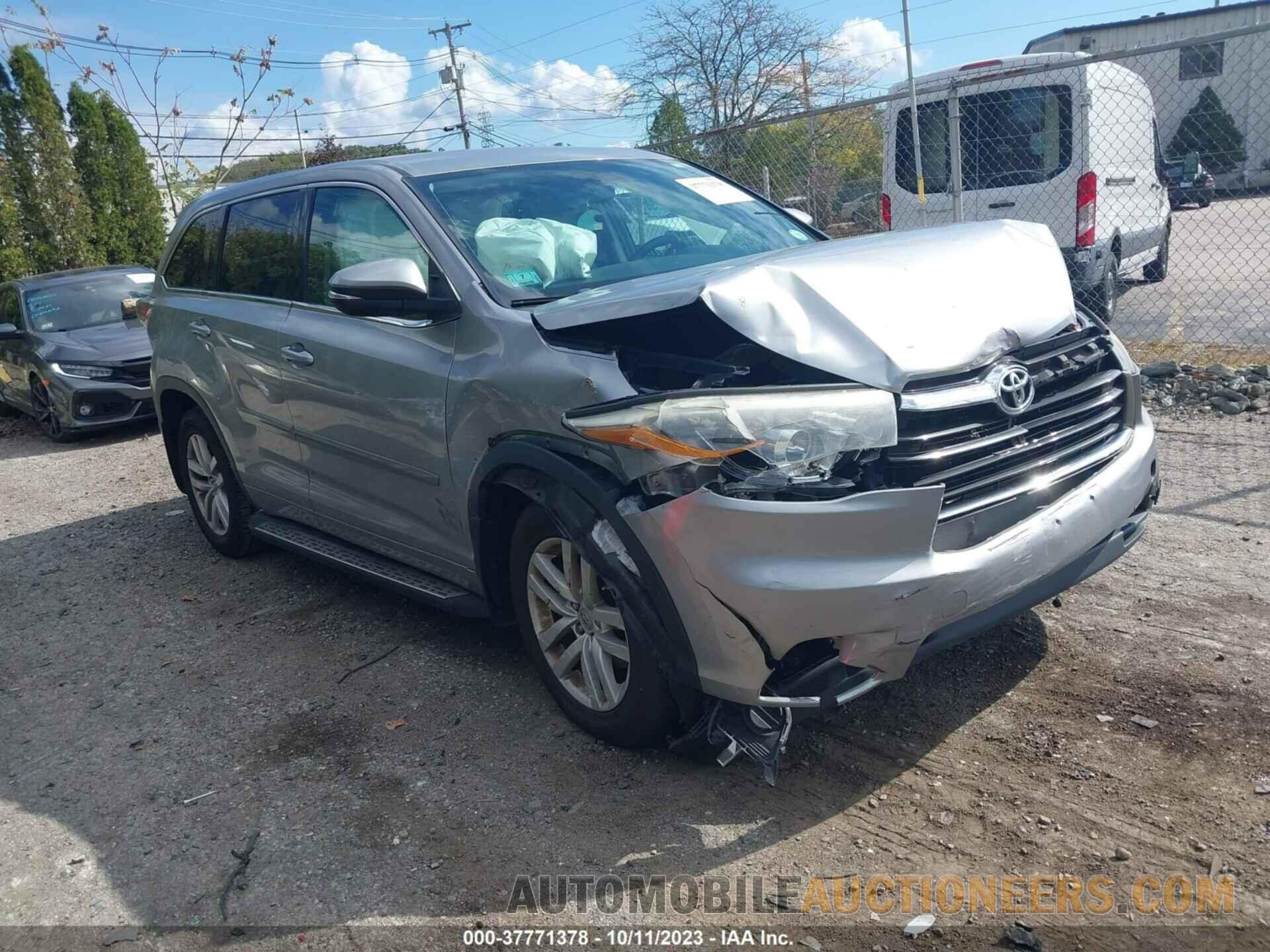 5TDBKRFH4FS124959 TOYOTA HIGHLANDER 2015