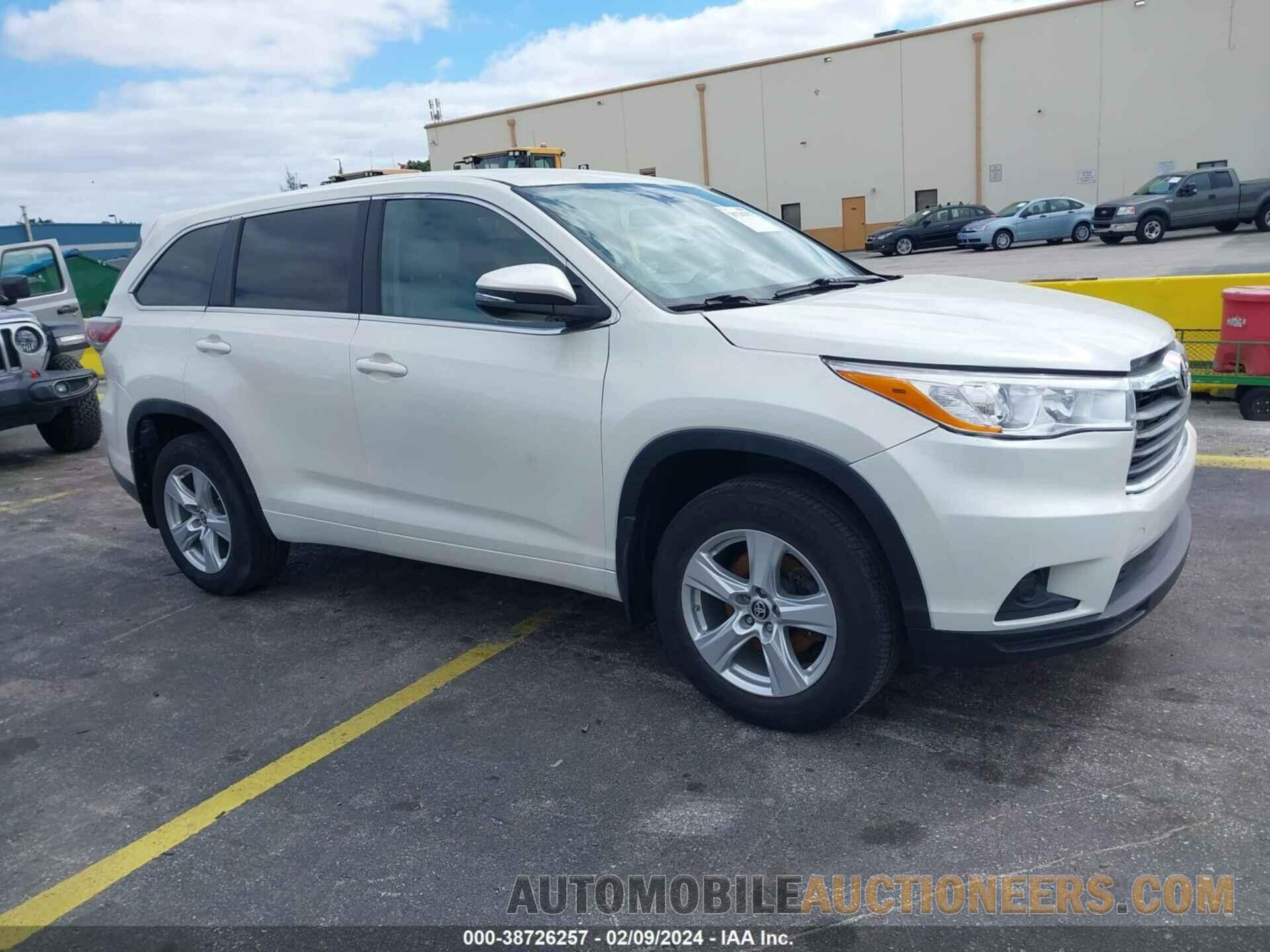 5TDBKRFH4FS180240 TOYOTA HIGHLANDER 2015