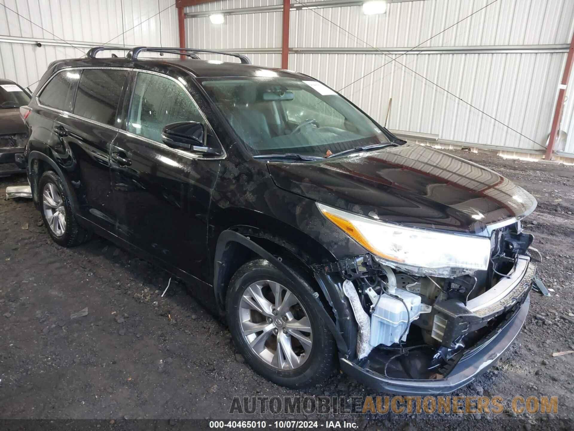 5TDBKRFH4FS224186 TOYOTA HIGHLANDER 2015