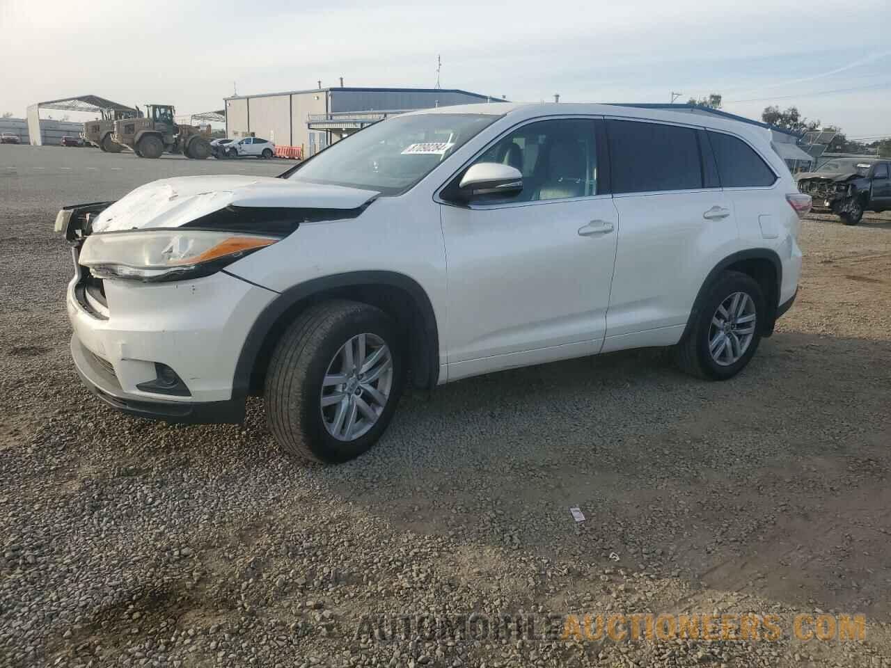 5TDBKRFH5ES040096 TOYOTA HIGHLANDER 2014