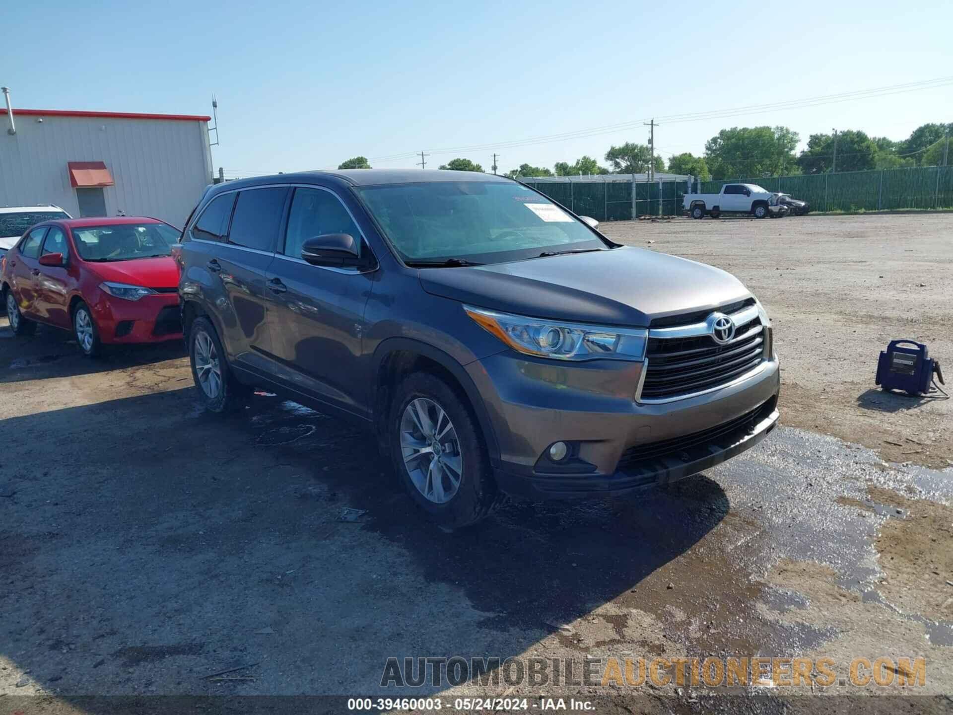 5TDBKRFH5FS072760 TOYOTA HIGHLANDER 2015