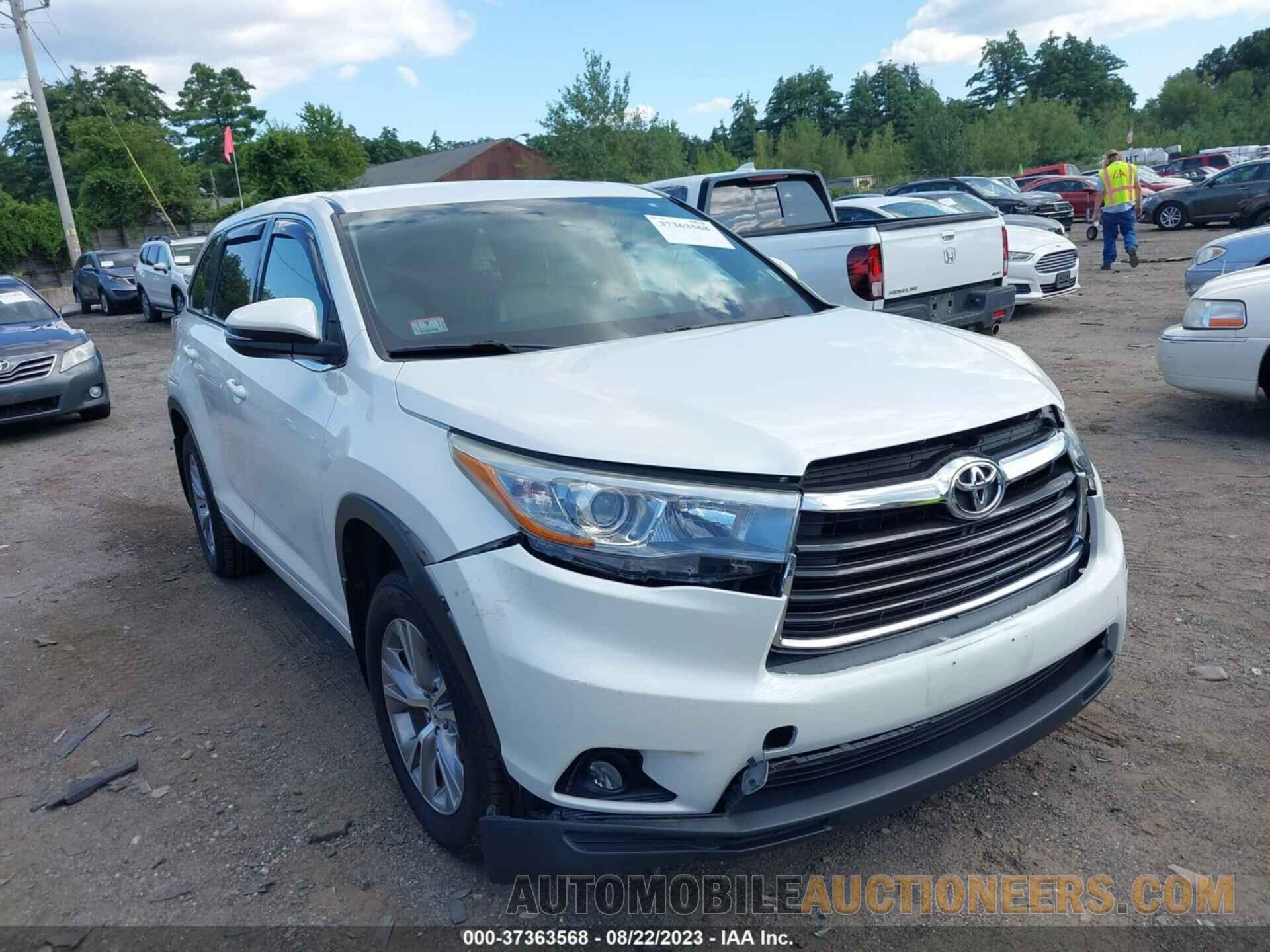 5TDBKRFH5FS112366 TOYOTA HIGHLANDER 2015