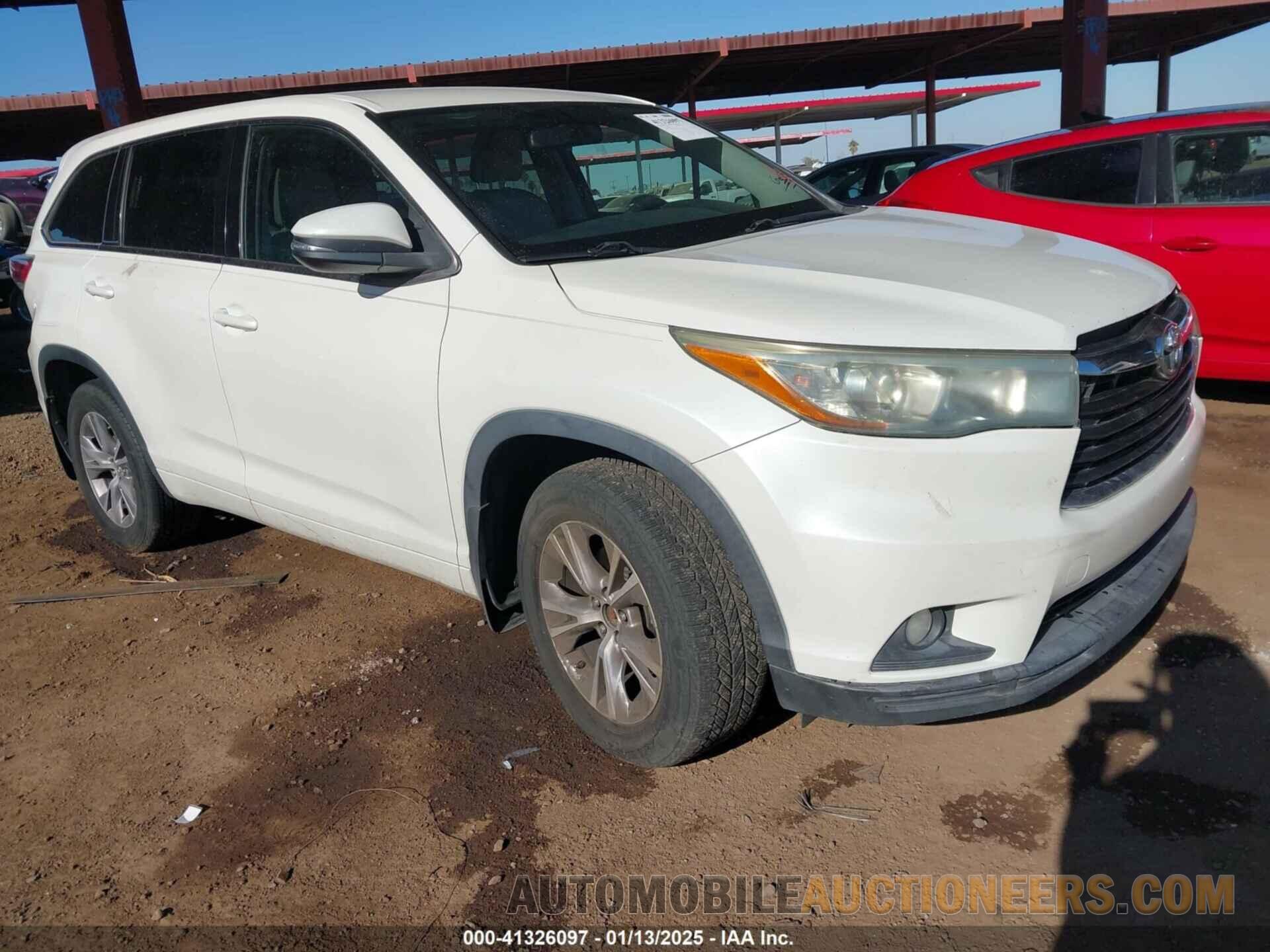 5TDBKRFH5FS115459 TOYOTA HIGHLANDER 2015