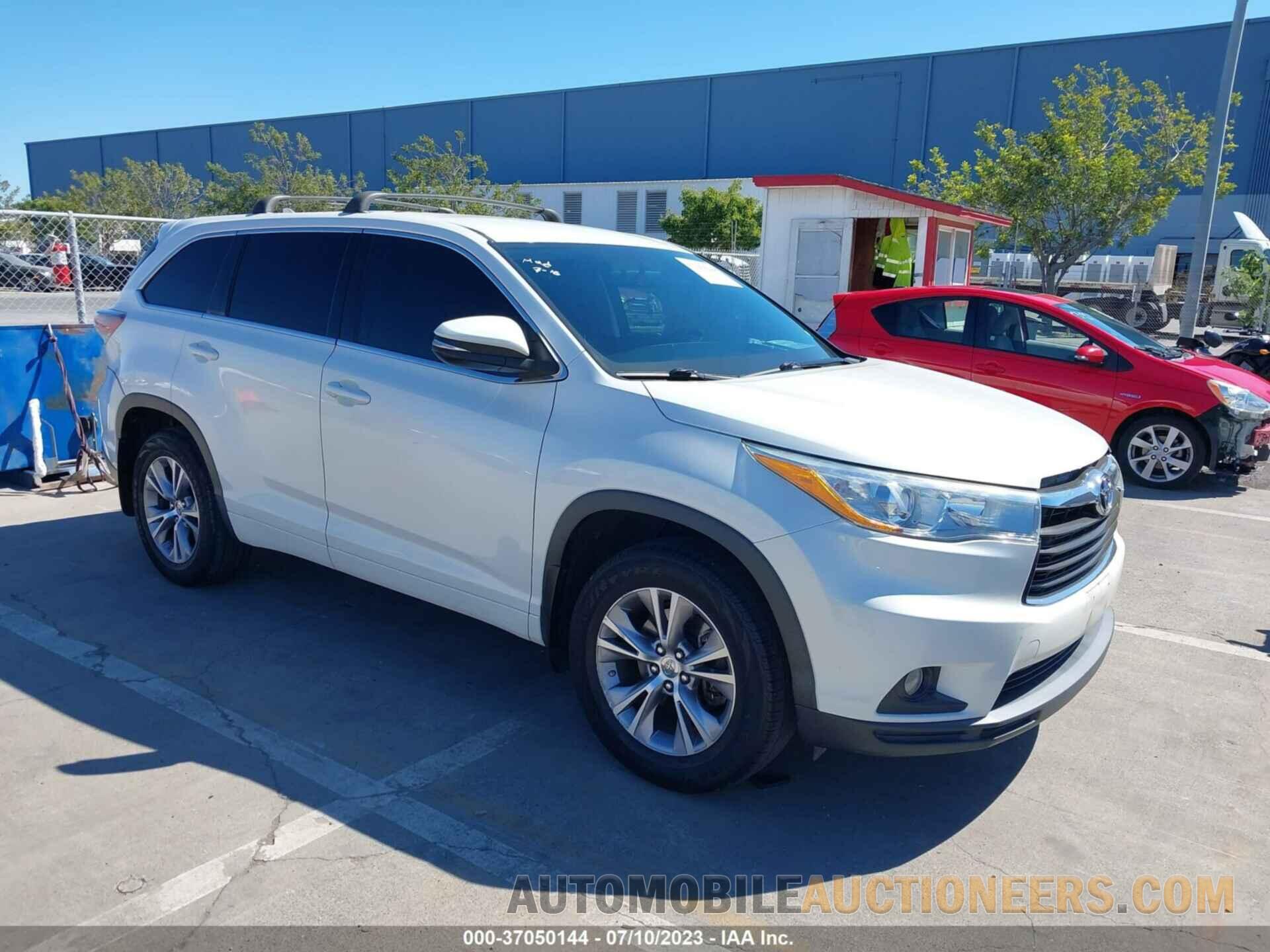 5TDBKRFH5FS148736 TOYOTA HIGHLANDER 2015