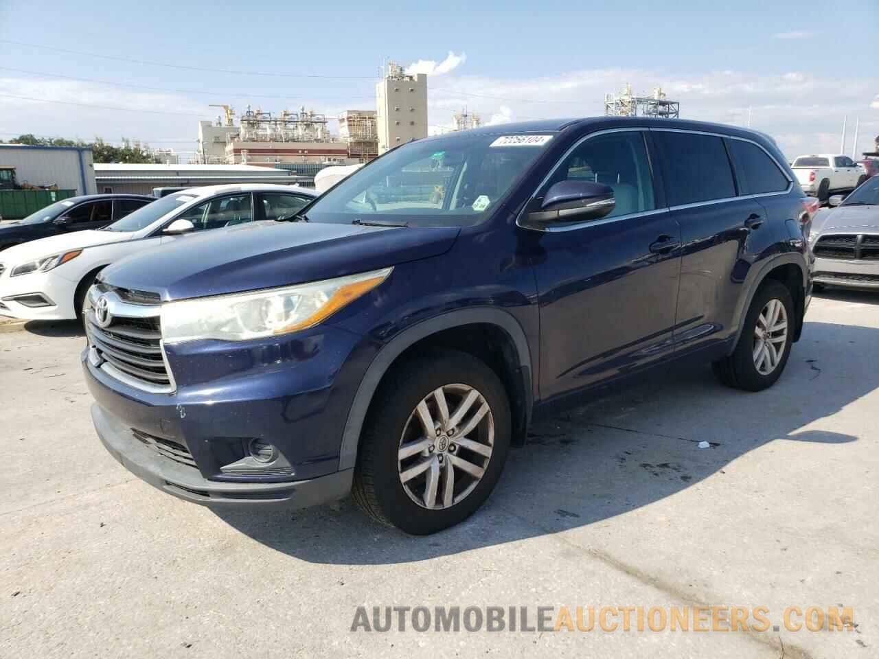 5TDBKRFH5FS163253 TOYOTA HIGHLANDER 2015