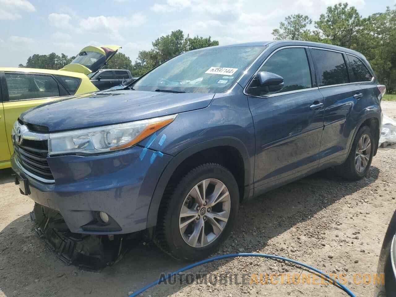 5TDBKRFH5GS245016 TOYOTA HIGHLANDER 2016