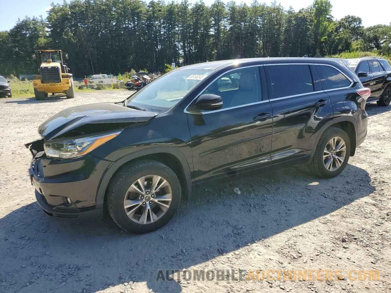 5TDBKRFH5GS249471 TOYOTA HIGHLANDER 2016