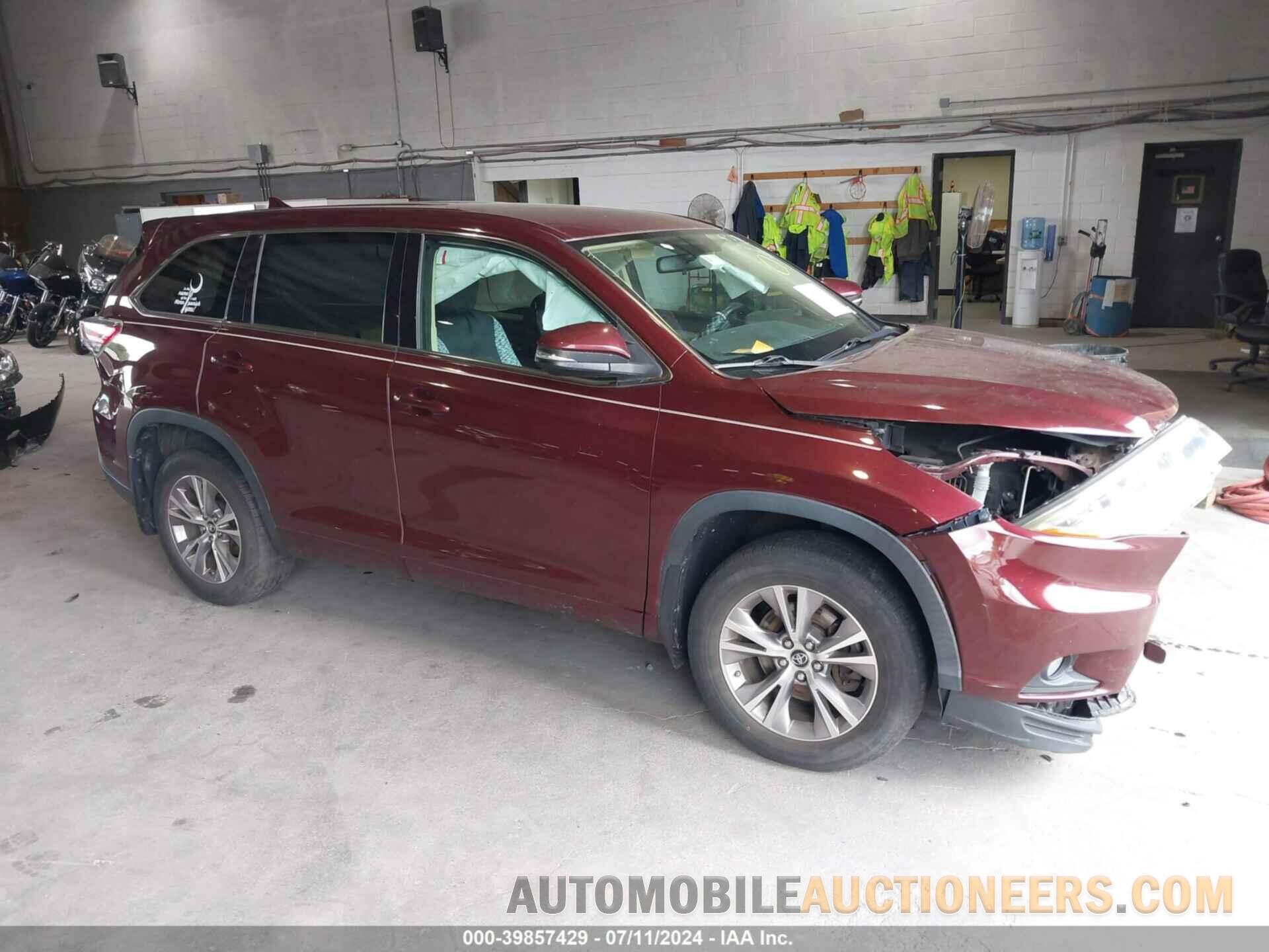 5TDBKRFH5GS282535 TOYOTA HIGHLANDER 2016