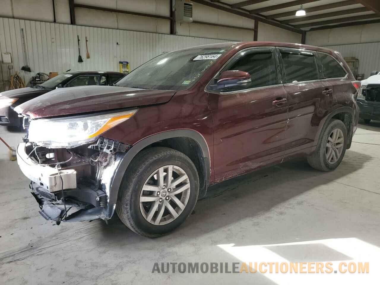 5TDBKRFH5GS314349 TOYOTA HIGHLANDER 2016