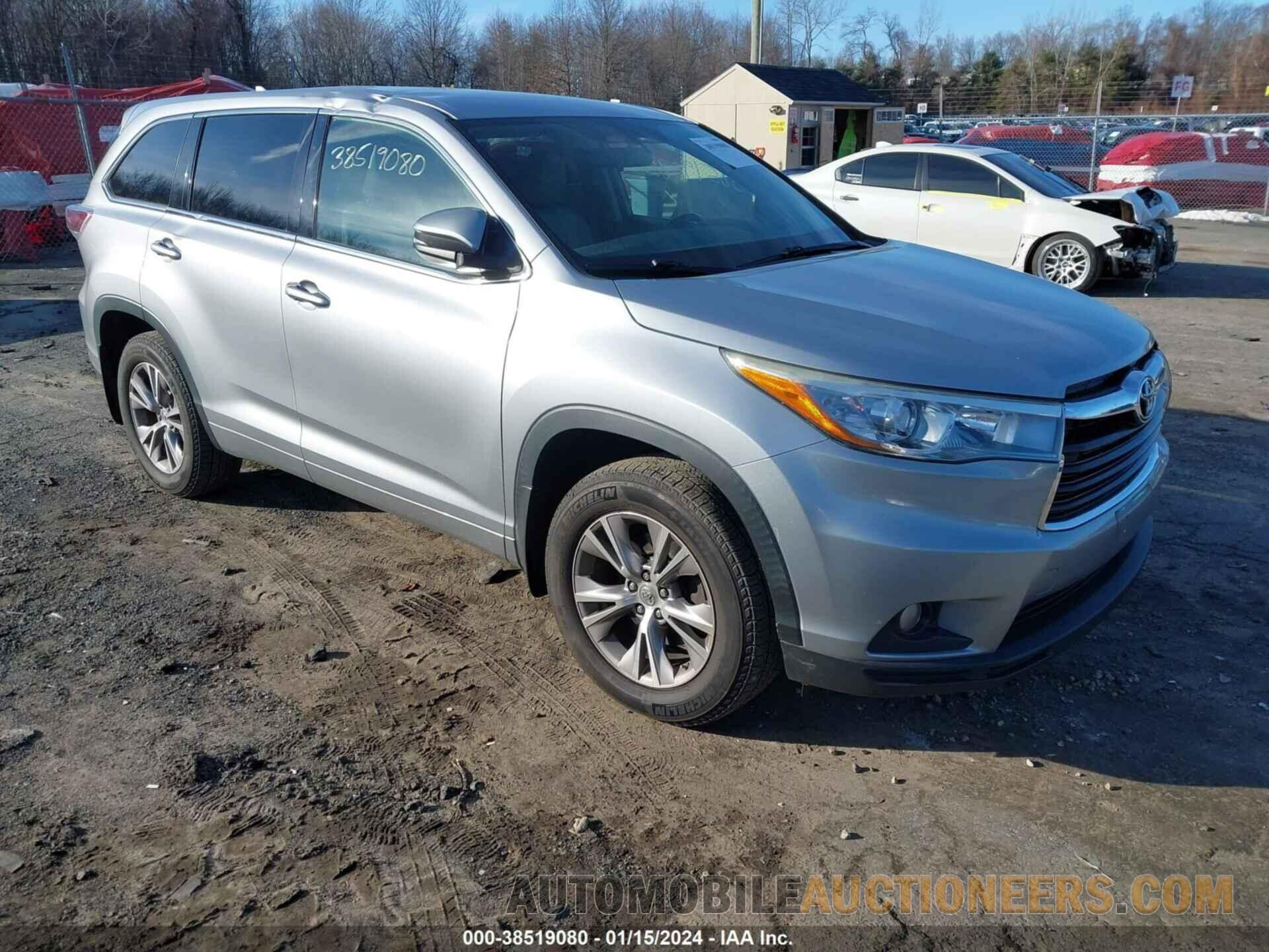 5TDBKRFH6FS107094 TOYOTA HIGHLANDER 2015