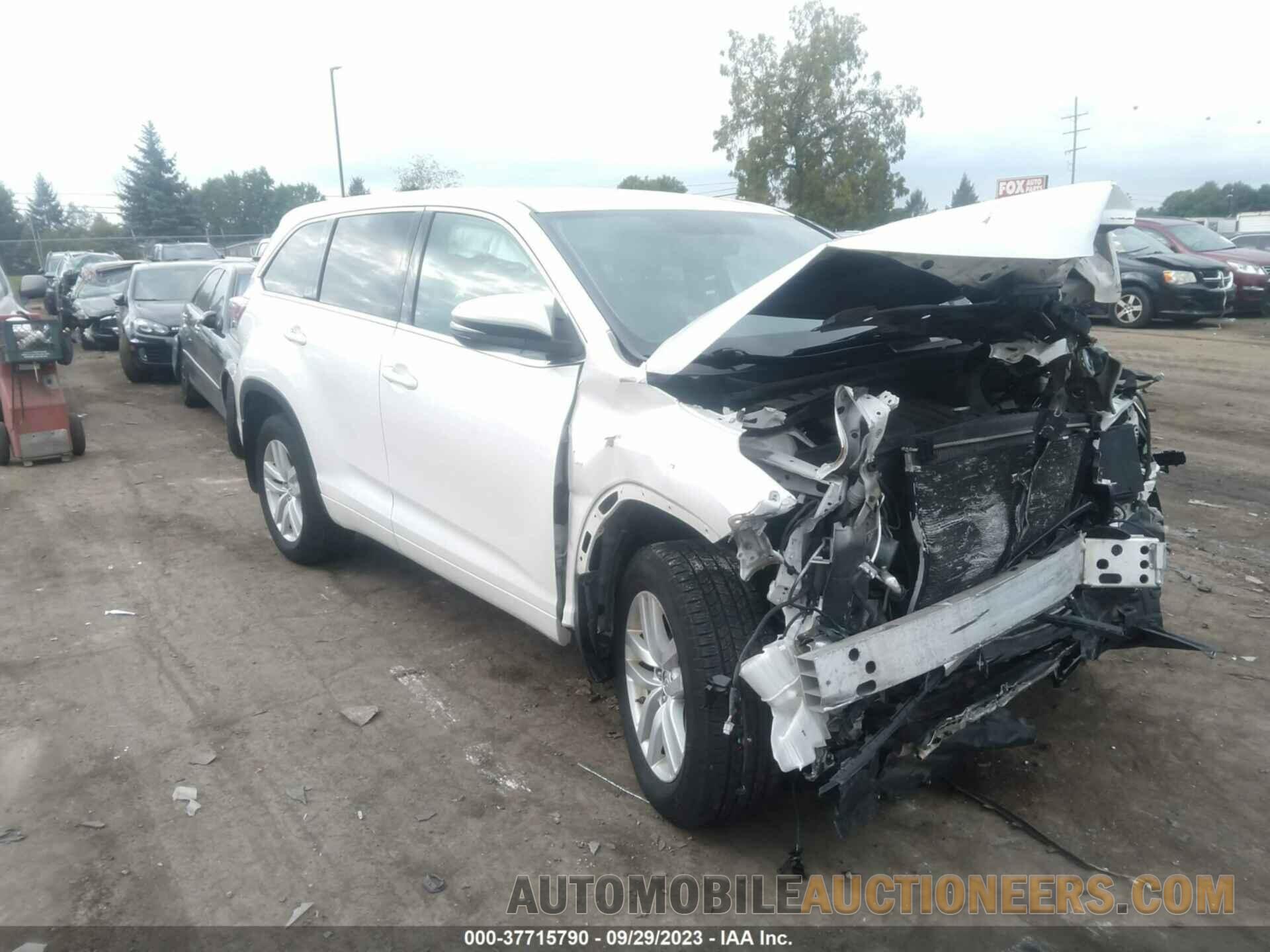 5TDBKRFH6FS110982 TOYOTA HIGHLANDER 2015