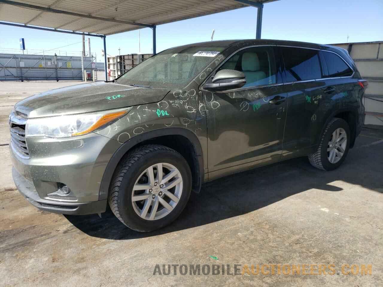 5TDBKRFH6FS184533 TOYOTA HIGHLANDER 2015