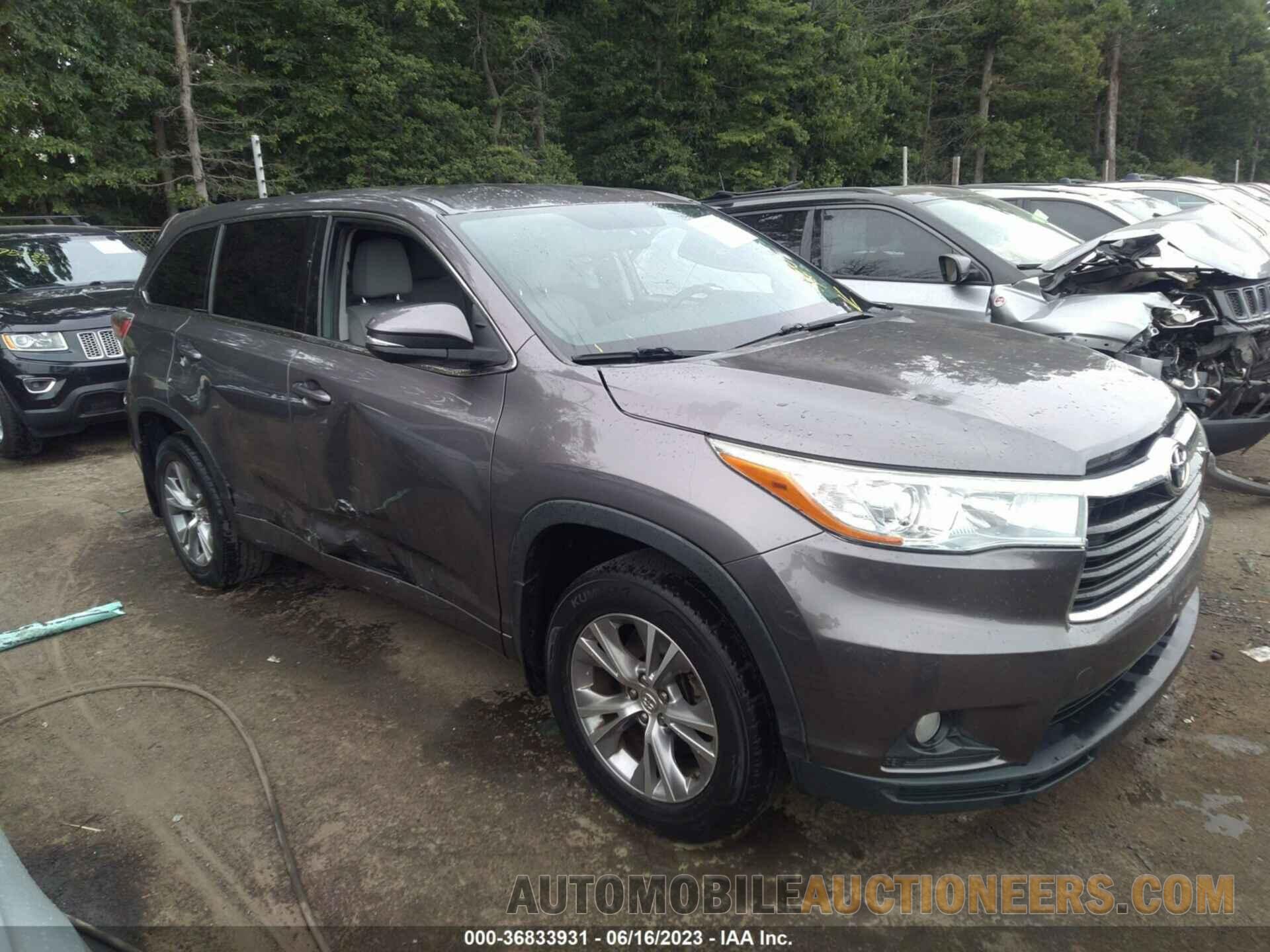 5TDBKRFH6FS196195 TOYOTA HIGHLANDER 2015