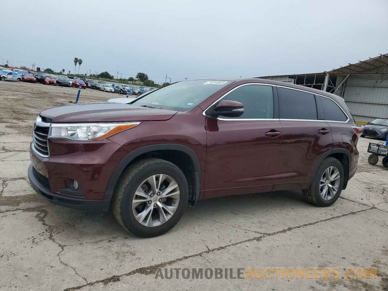 5TDBKRFH6FS206613 TOYOTA HIGHLANDER 2015