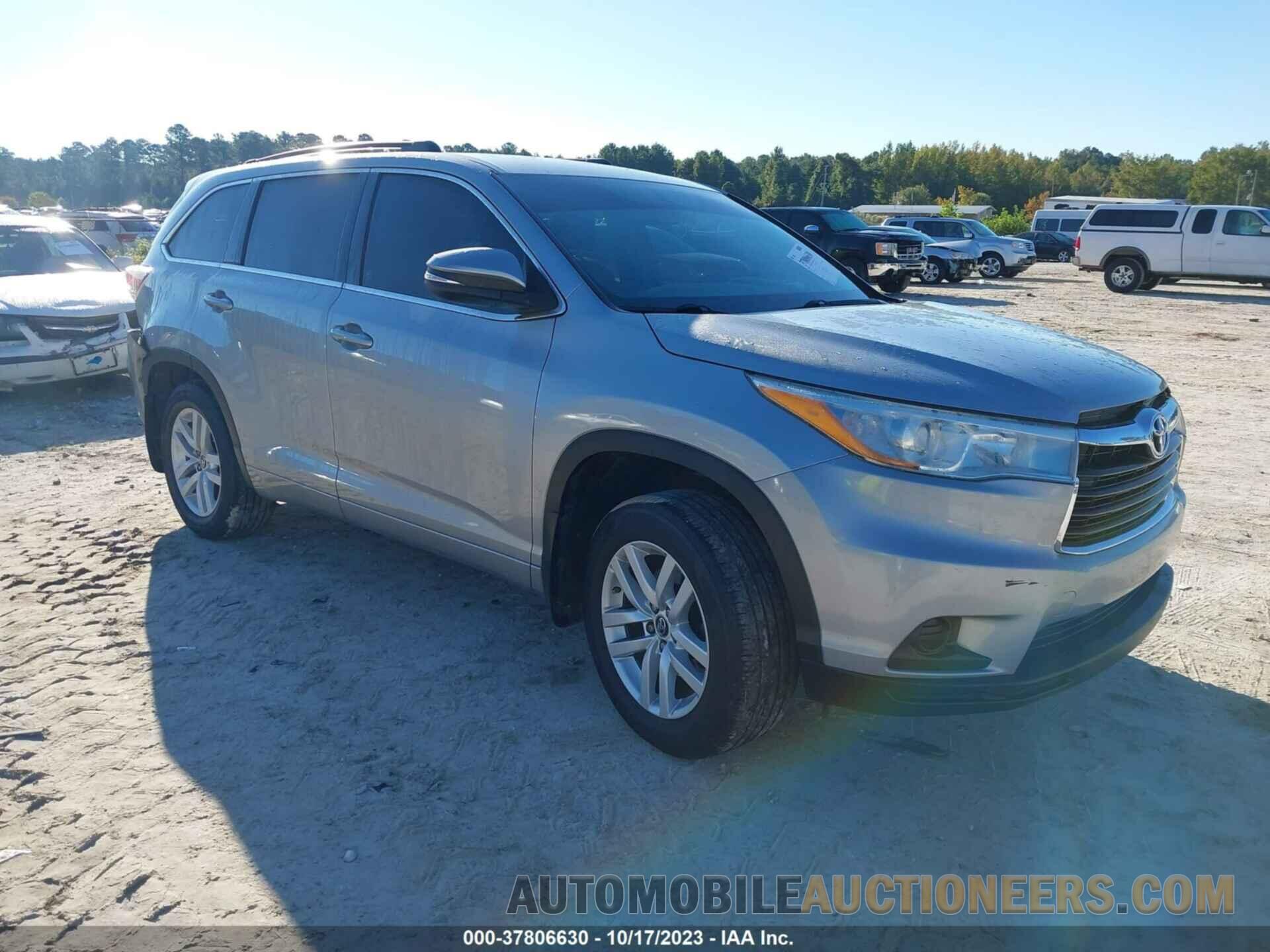 5TDBKRFH6GS255537 TOYOTA HIGHLANDER 2016