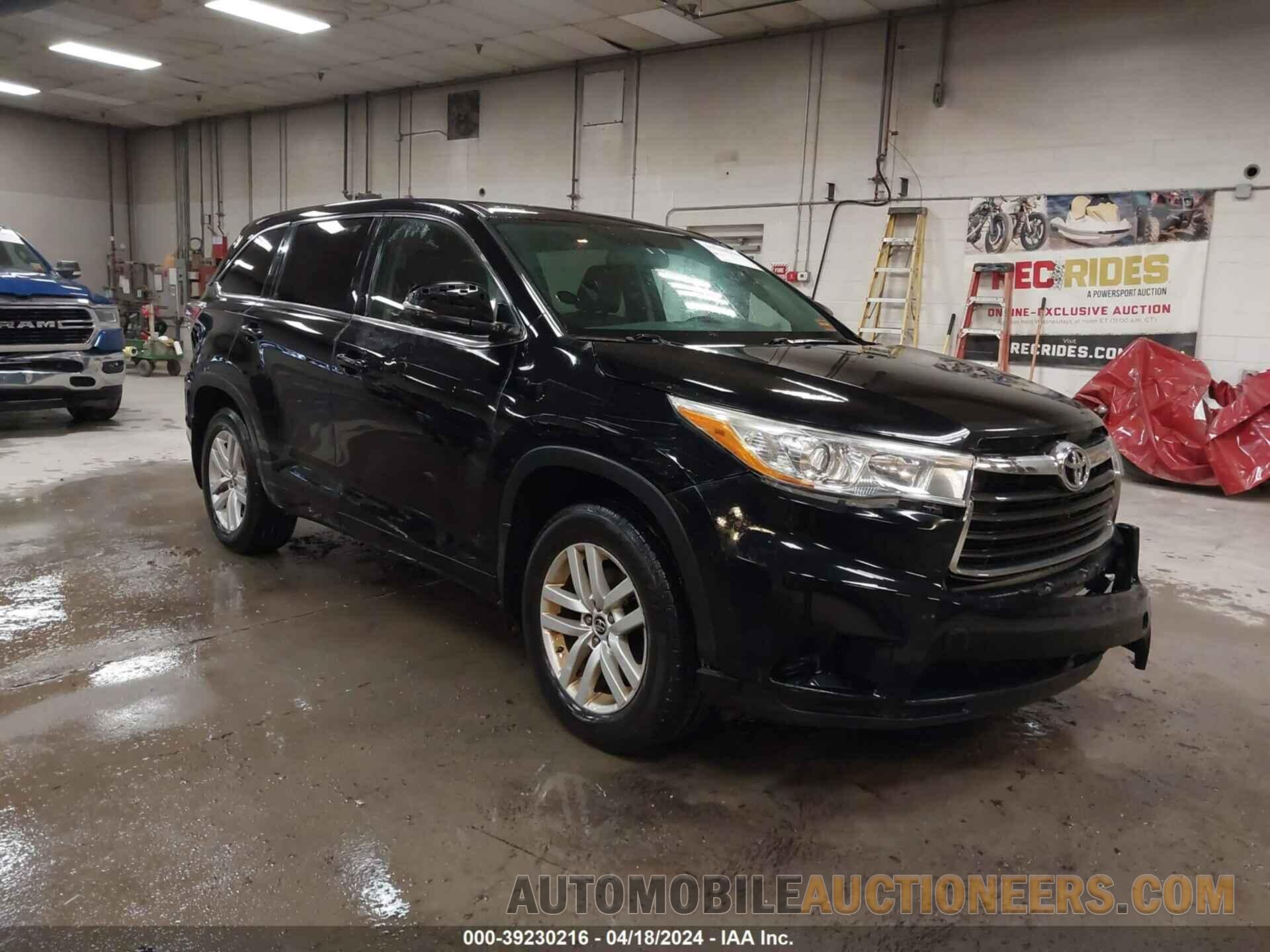 5TDBKRFH6GS257157 TOYOTA HIGHLANDER 2016