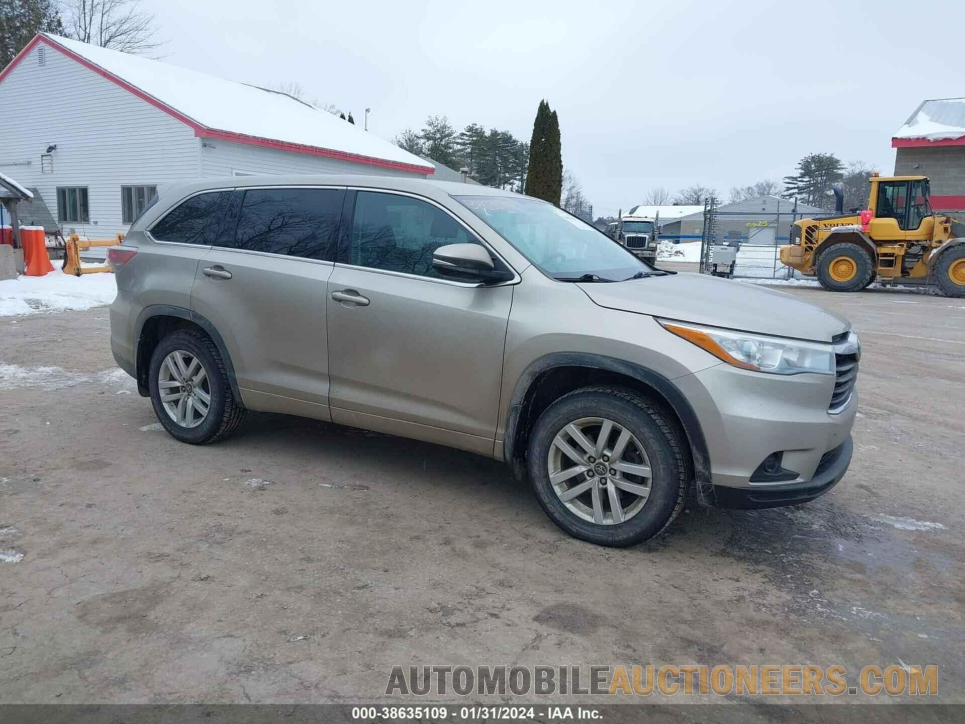 5TDBKRFH6GS276730 TOYOTA HIGHLANDER 2016