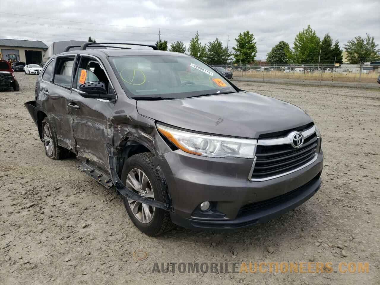 5TDBKRFH6GS280146 TOYOTA HIGHLANDER 2016