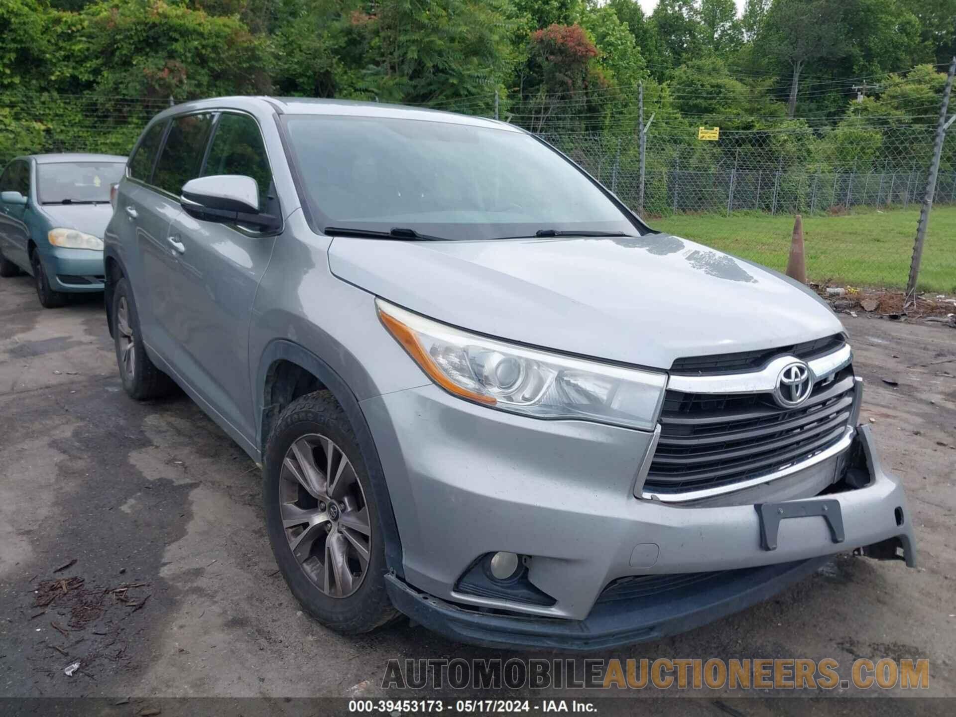 5TDBKRFH6GS284892 TOYOTA HIGHLANDER 2016