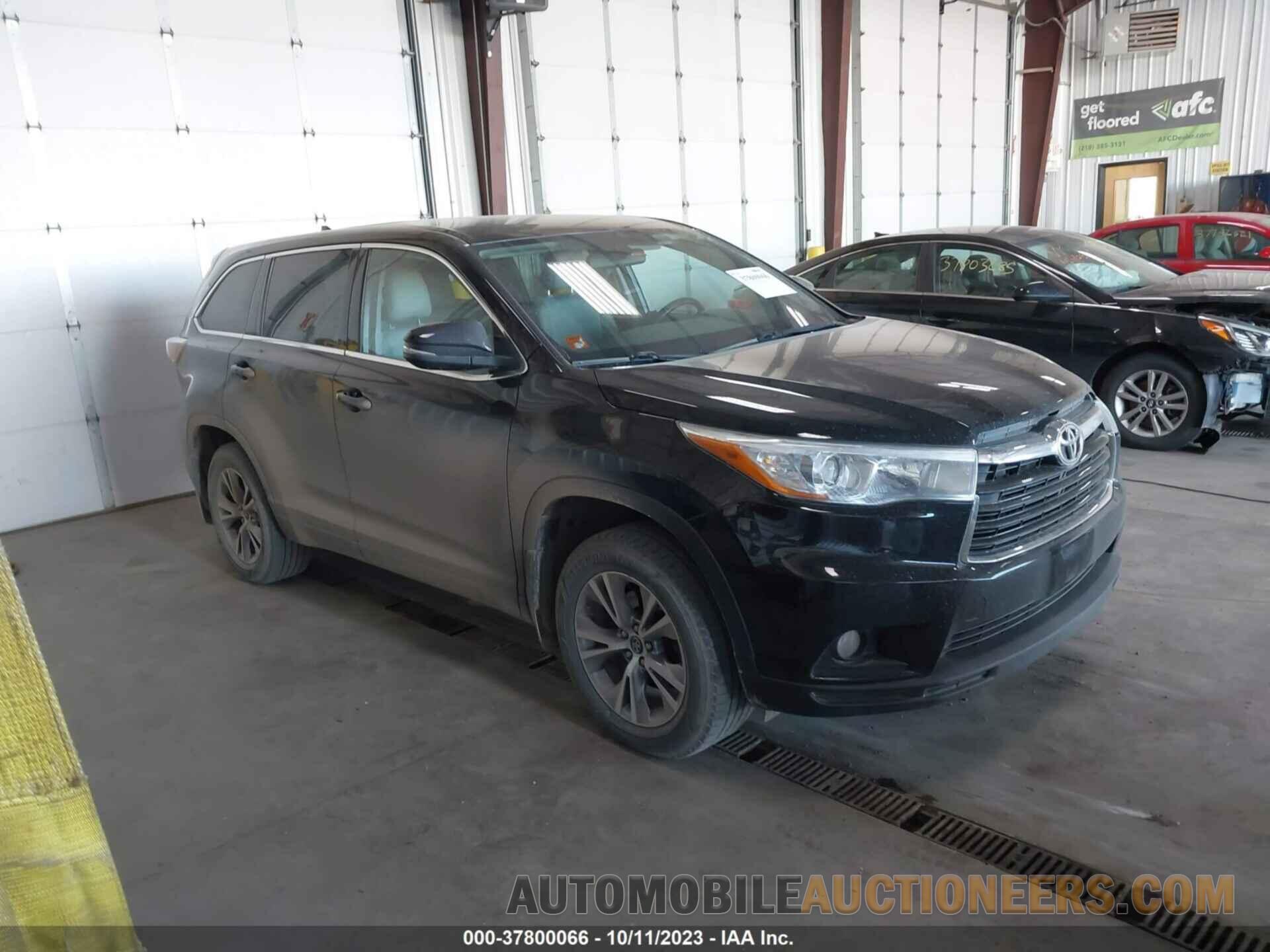 5TDBKRFH6GS286707 TOYOTA HIGHLANDER 2016