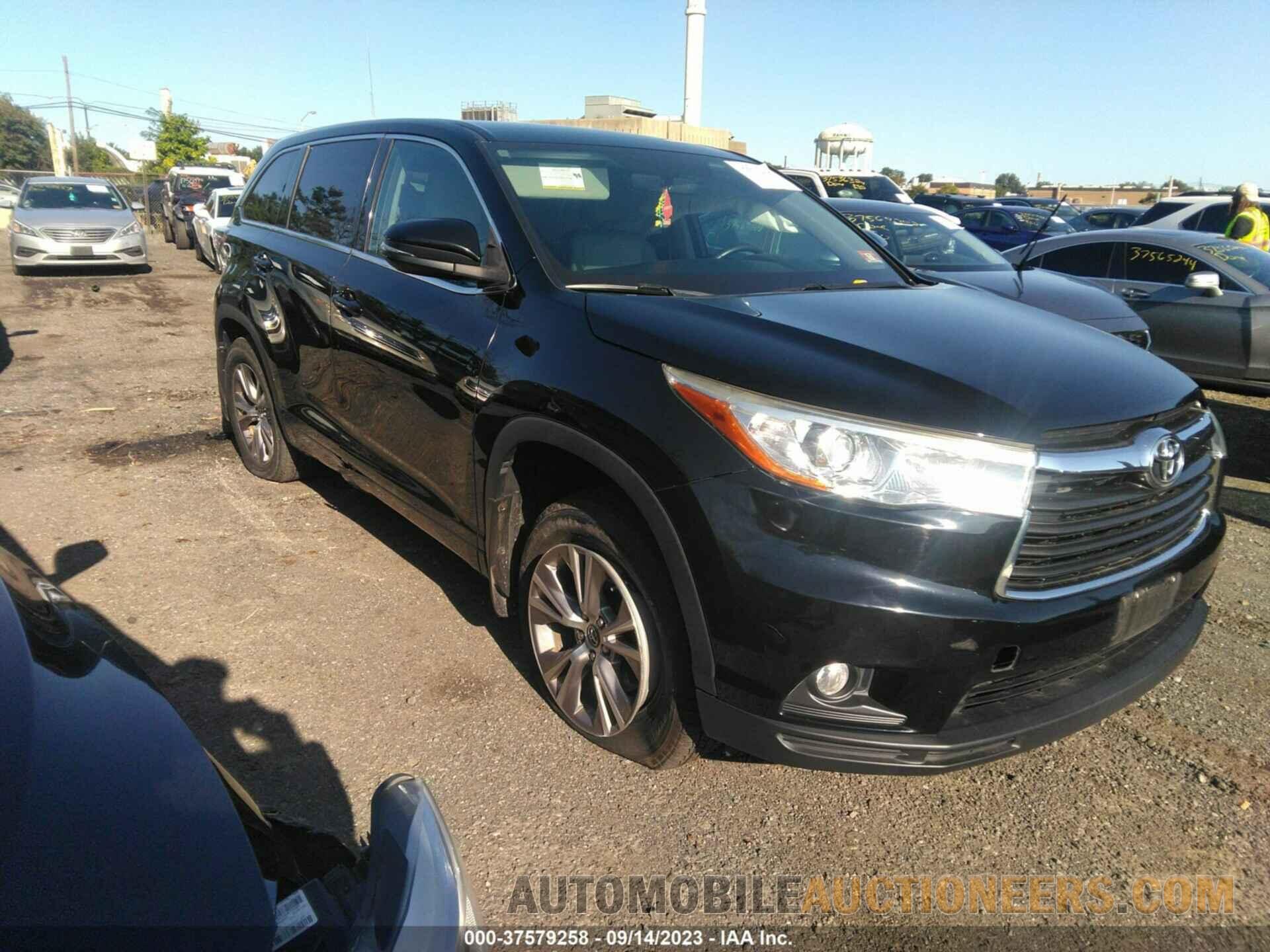 5TDBKRFH6GS295861 TOYOTA HIGHLANDER 2016